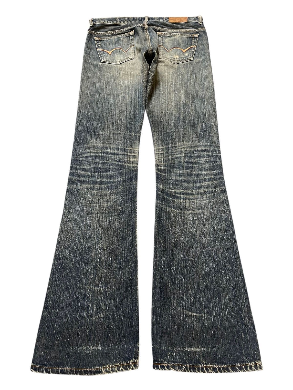 Edwin Vintage Edwin Blue Faded Wash Style Flare Jeans Size US 30 / EU 46 - 2 Thumbnail