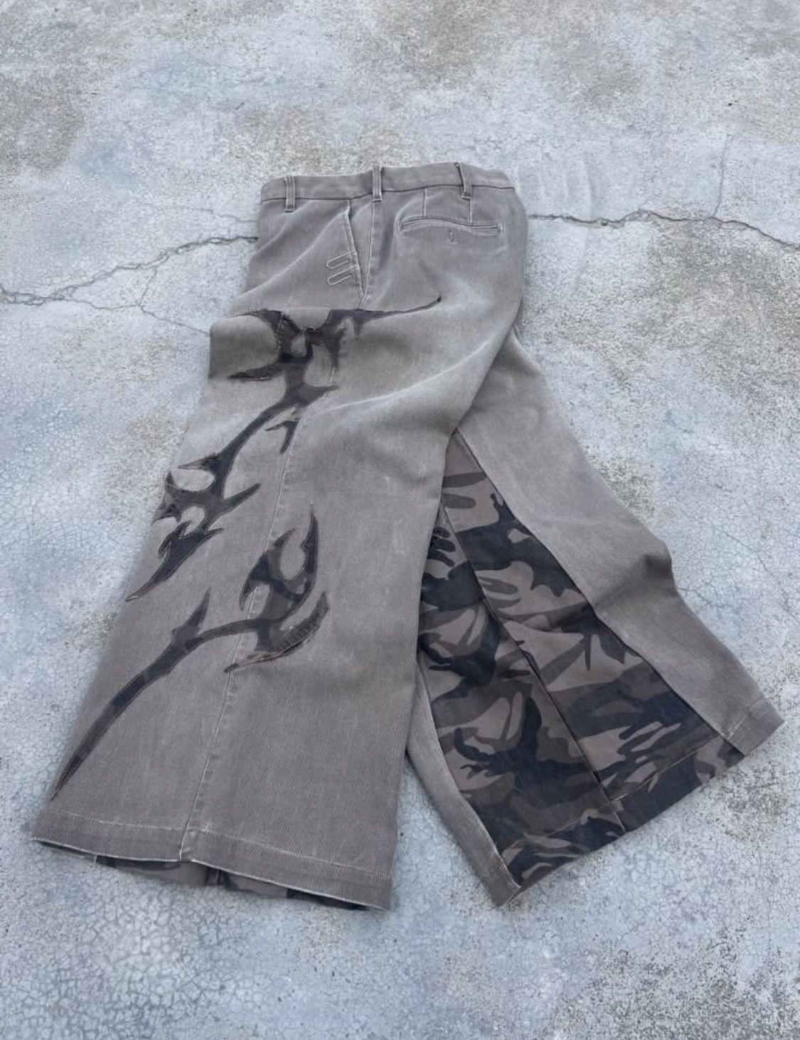 Japanese Brand Fulgurite coduroy rework Wide leg Baggy Size US 32 / EU 48 - 8 Thumbnail