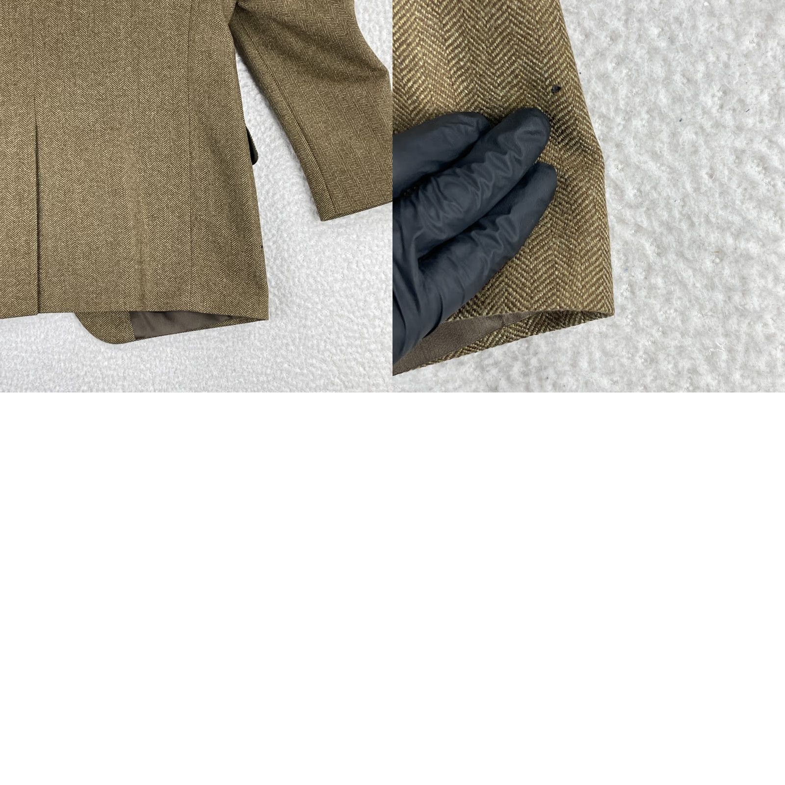 Lands' End Lands' End Blazer Jacket Mens 43 R Brown 100% Wool Tweed Long Sleeve Office Size US XL / EU 56 / 4 - 10 Thumbnail