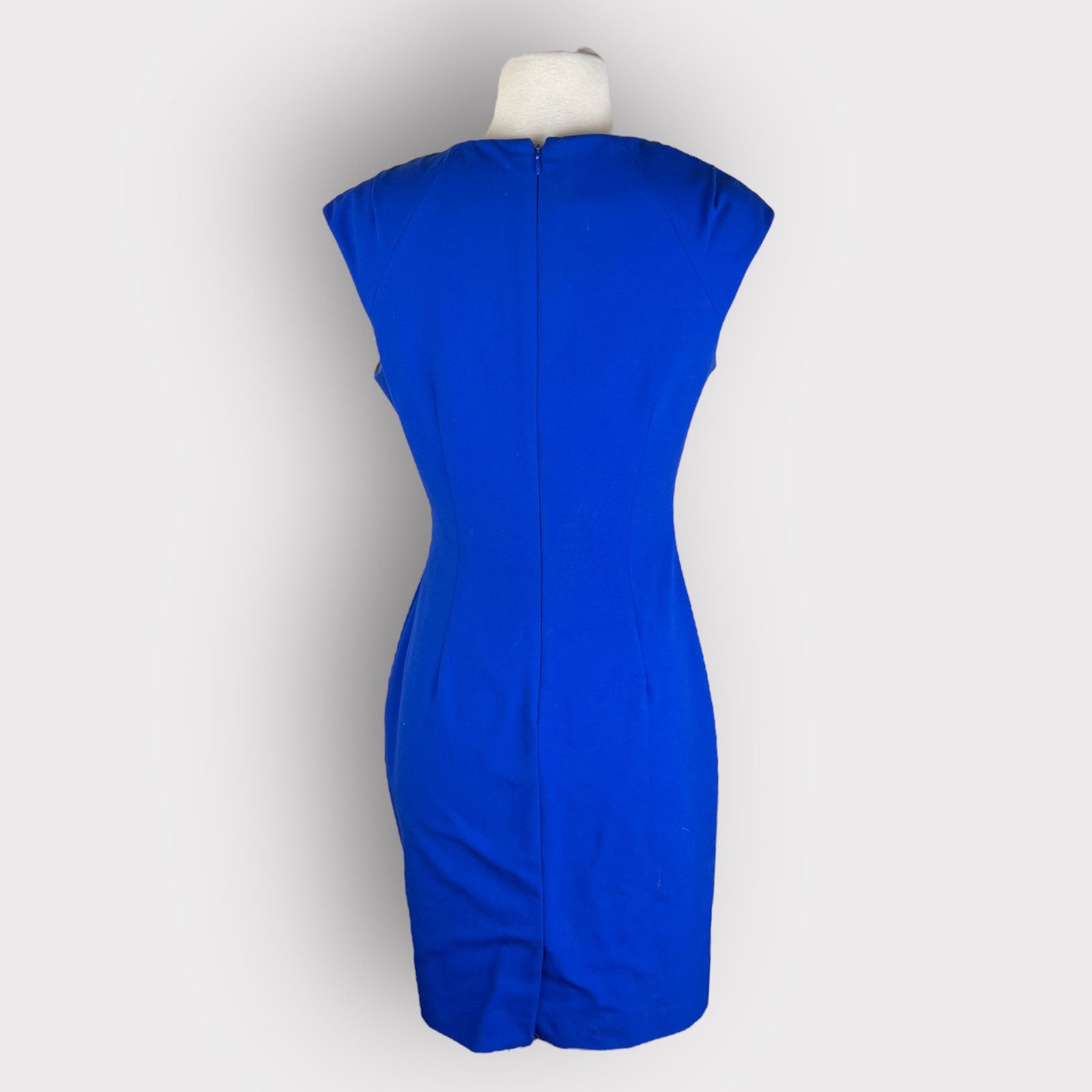 Calvin Klein Calvin Klein | Cobalt Blue Sheath Dress | Size 4 Size S / US 4 / IT 40 - 4 Thumbnail