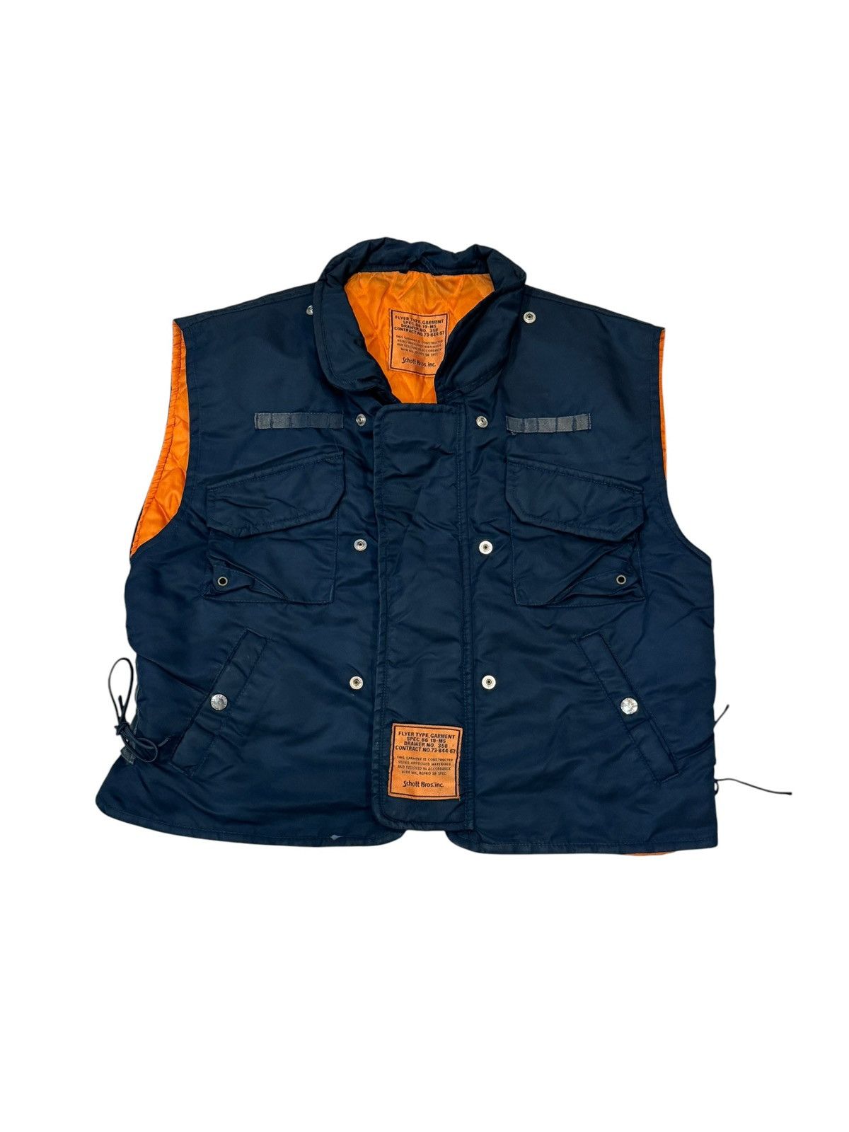 Schott Schott USA Flight Nylon 90s Vest Gilet Bodywarmer Medium Size US M / EU 48-50 / 2 - 1 Thumbnail