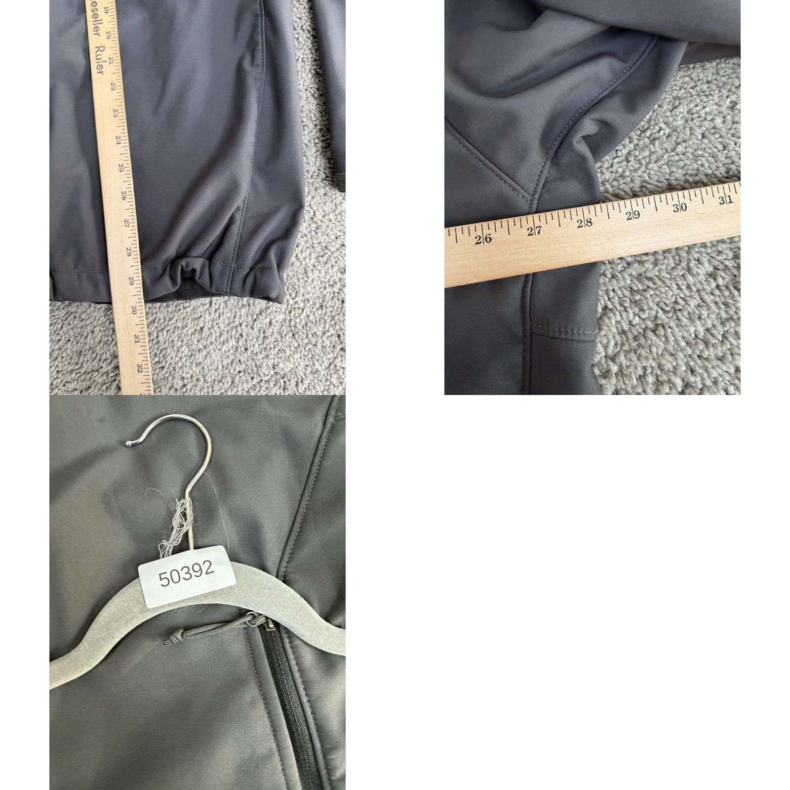 The North Face Jacket Mens 2XL Gray Windstopper Softshell Full Zip 