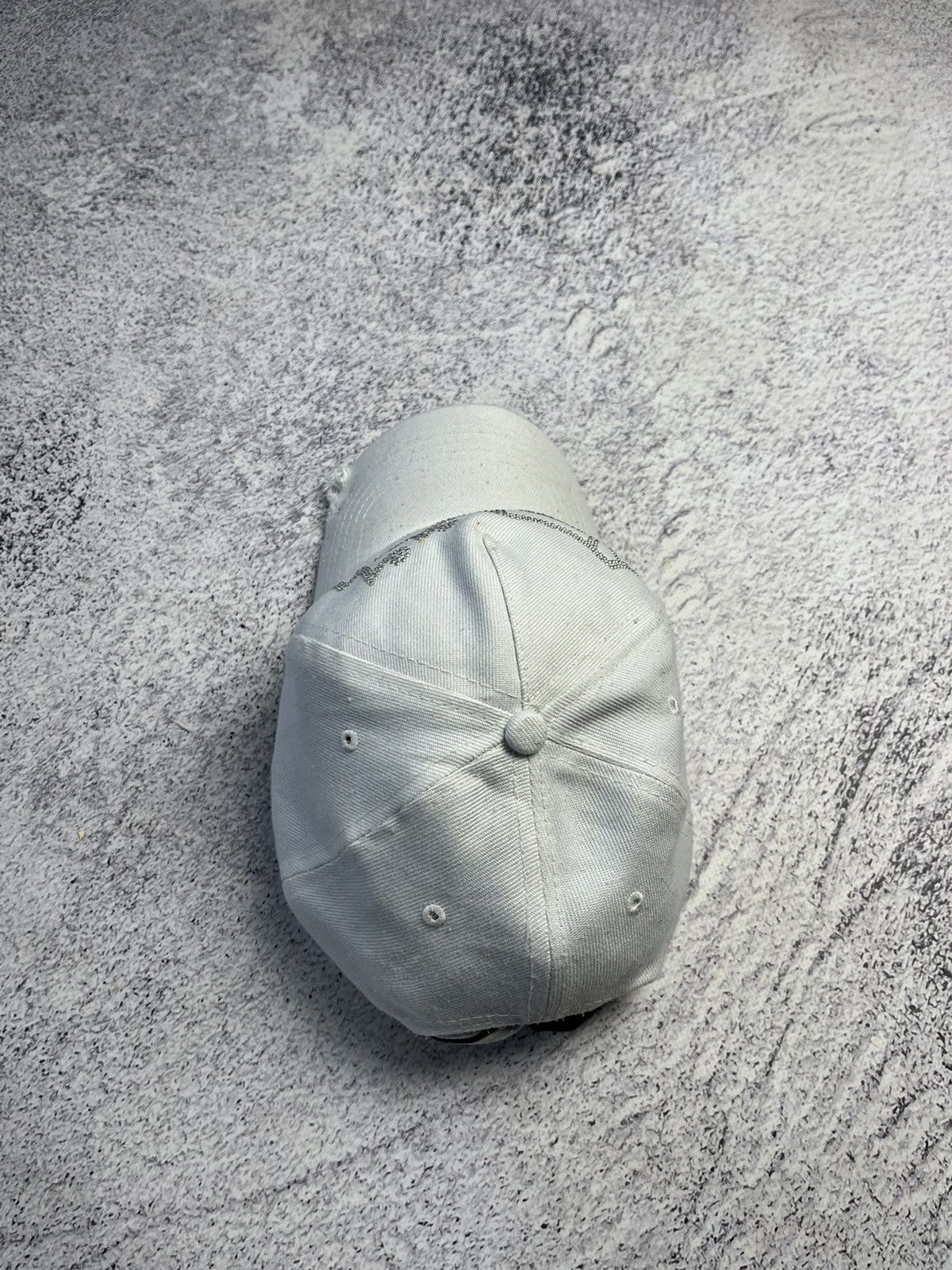 Other Vintage Von Dutch White Denim Hat Celebrity Worn Size ONE SIZE - 7 Thumbnail