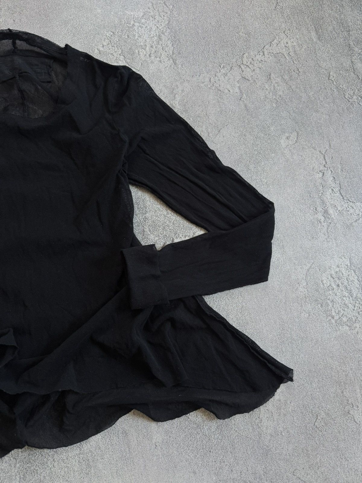 Rundholz Rundholz S/size mesh black dress avantgarde long sleeve y2k Size S / US 4 / IT 40 - 3 Thumbnail