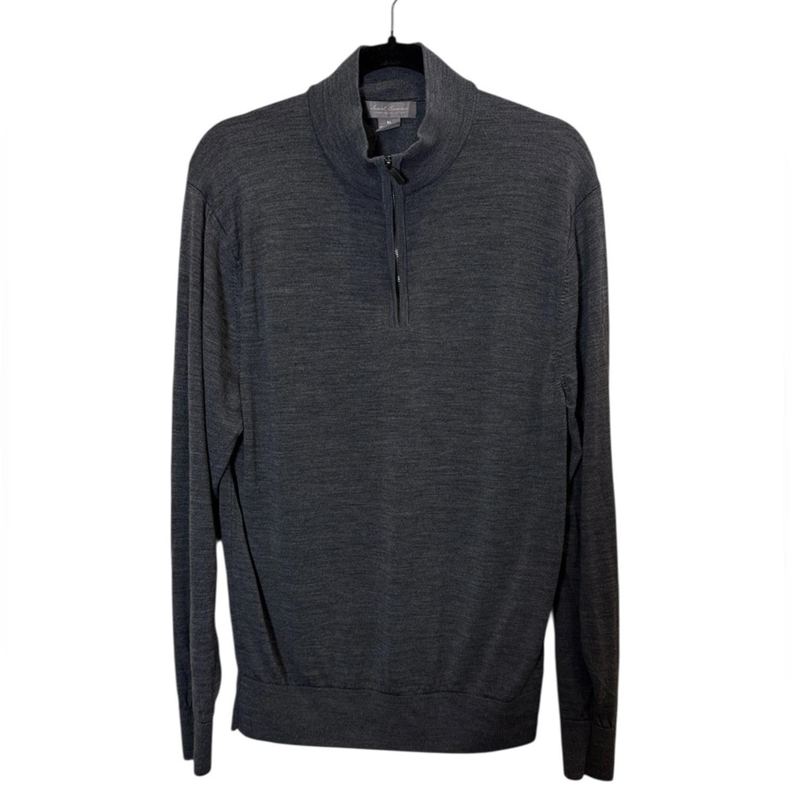 Daniel Cremieux Daniel Cremieux Signature Merino Wool 1/4 Zip-Up Sweater XL Size US XL / EU 56 / 4 - 1 Thumbnail