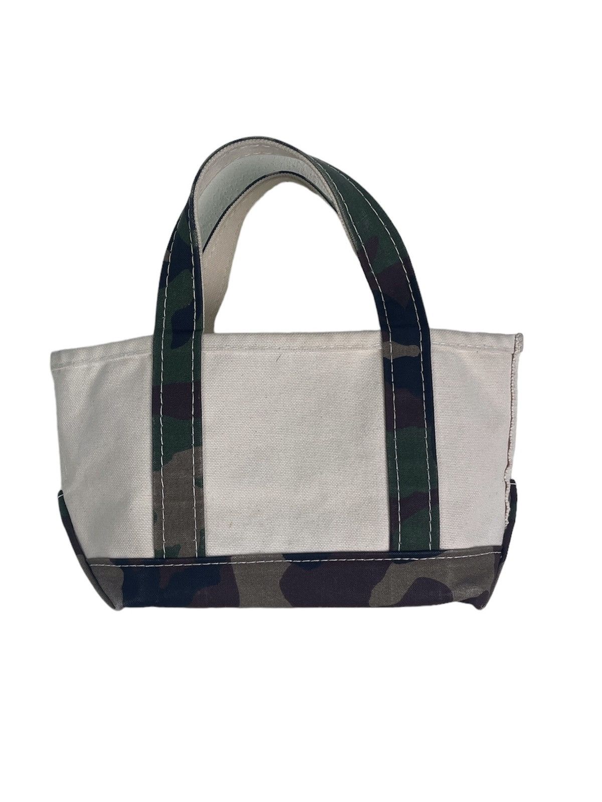 VTG 90s L.L BEAN CAMO TOTE BAG DUCK CANVAS
