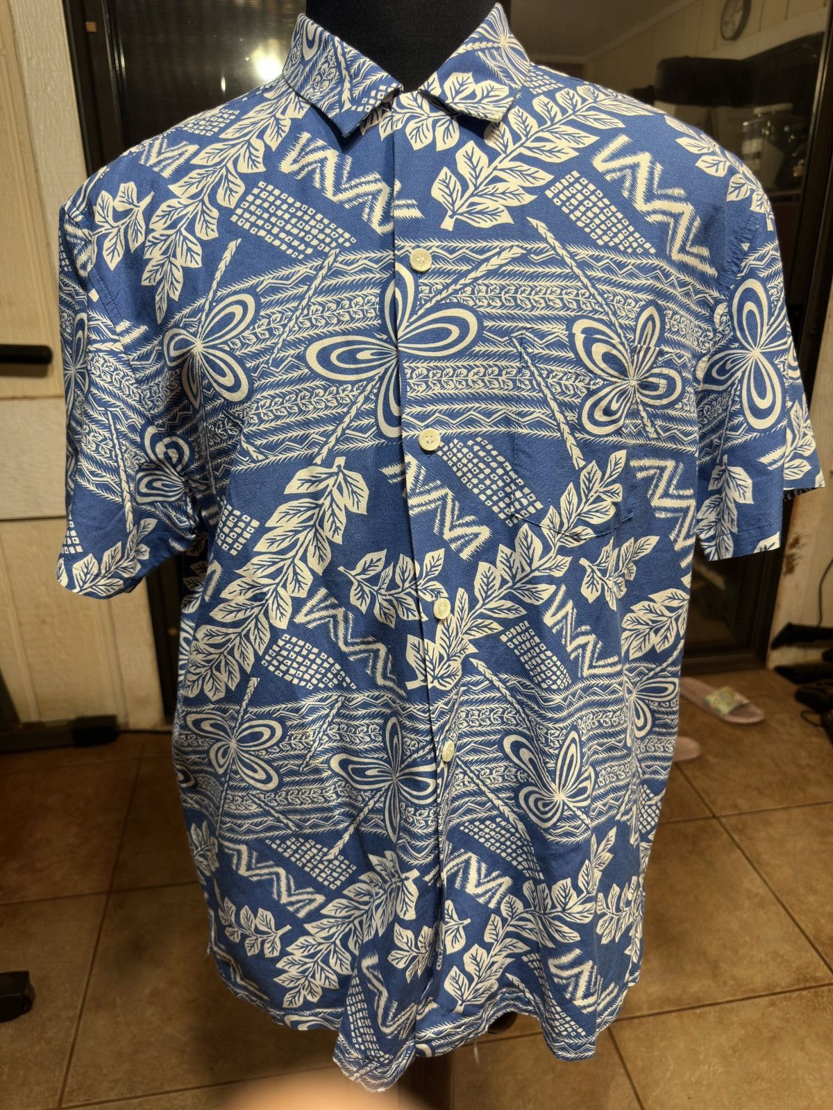 Other PreOwned Kahala Hawaiian Shirt Blue Full Button Men's Large Size US L / EU 52-54 / 3 - 1 Thumbnail
