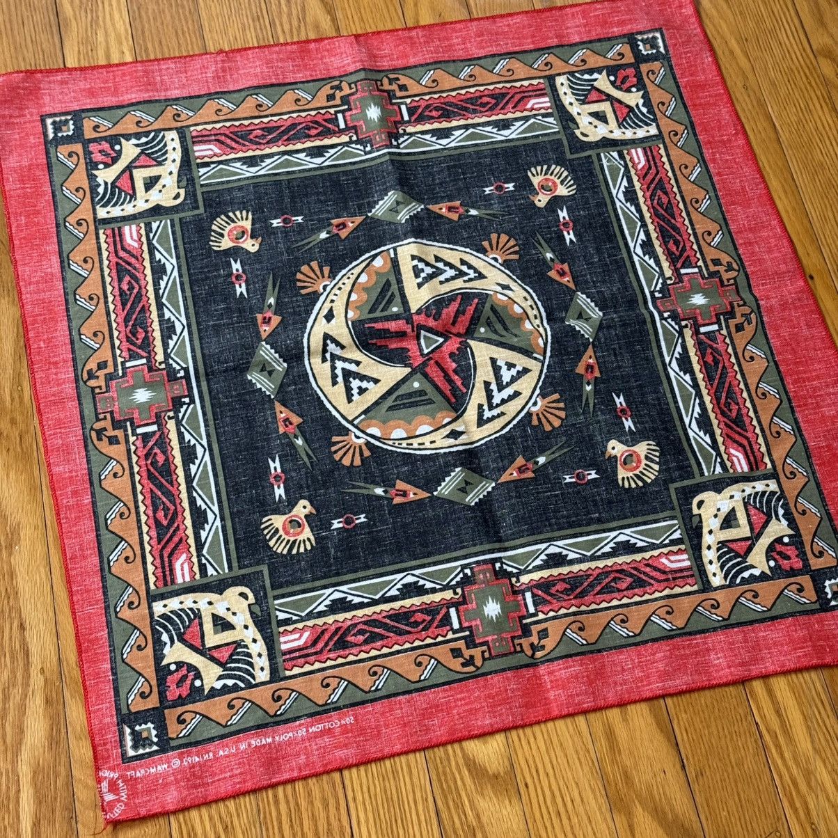 Vintage Vintage Wamcraft Bandana Southwest Native American Style Size ONE SIZE - 9 Thumbnail