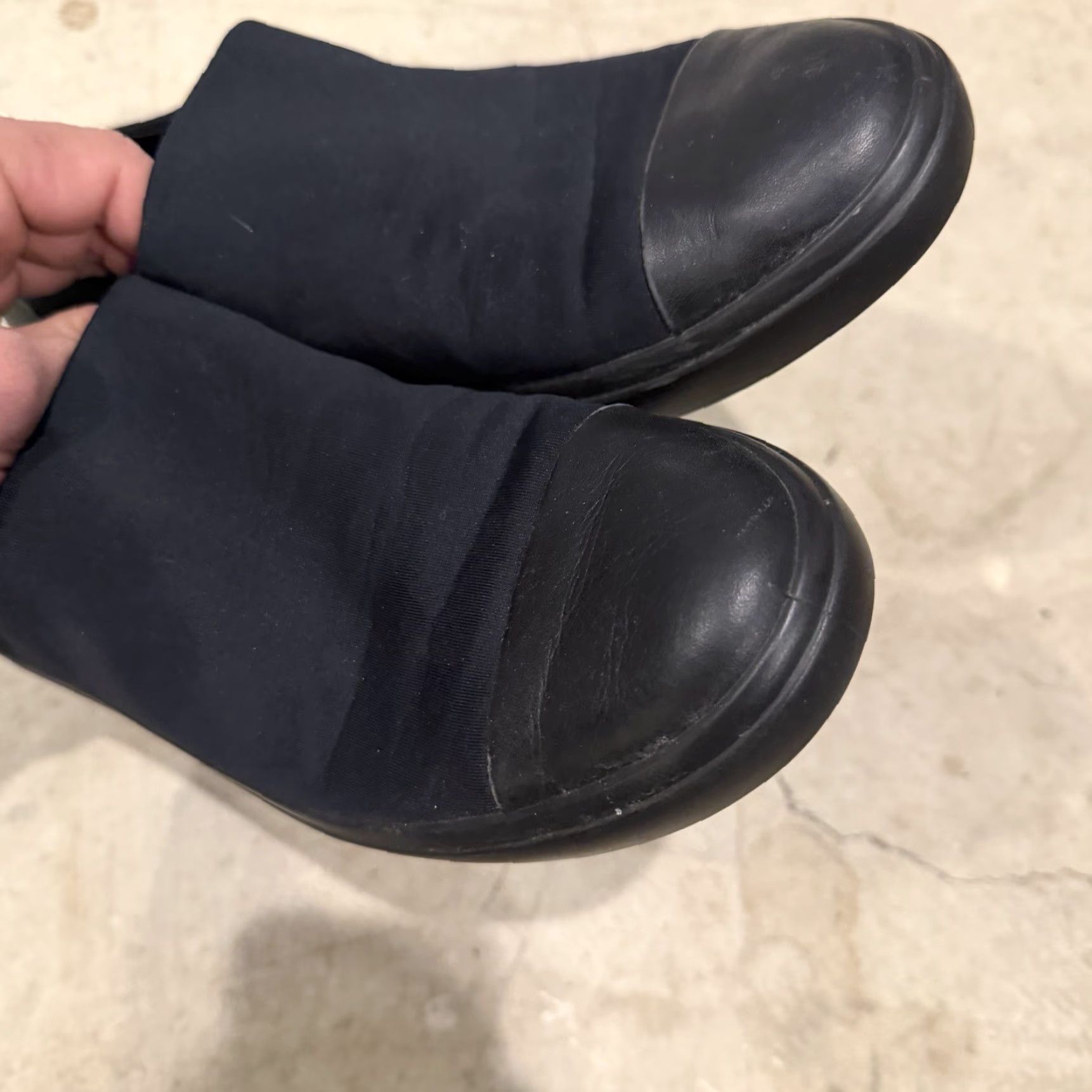 Ecco ECCO Womens Soft 7 Wedge Gore-tex Slip on Sneaker Size 40 US 9 Black Sneaker Women Slip On Wedge Gore-tex Casual Pre-owned Good Size US 10 / IT 40 - 5 Thumbnail
