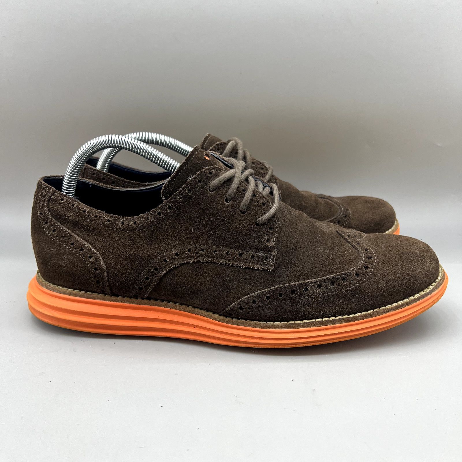 Cole Haan Cole Haan Lunargrand Wingtip Shoes Men's 9.5 M Brown Orange Size US 9.5 / EU 42-43 - 1 Thumbnail