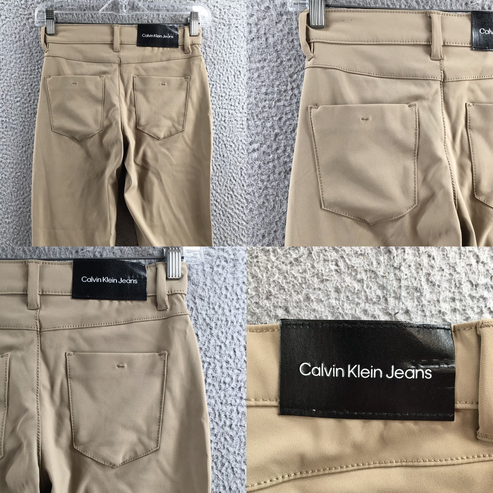 Calvin Klein Calvin Klein Pants Womens 8 Khaki Stretch Zip Fly Straight Leg Casual Fit - Regular Size 30" / US 8 / IT 44 - 9 Thumbnail