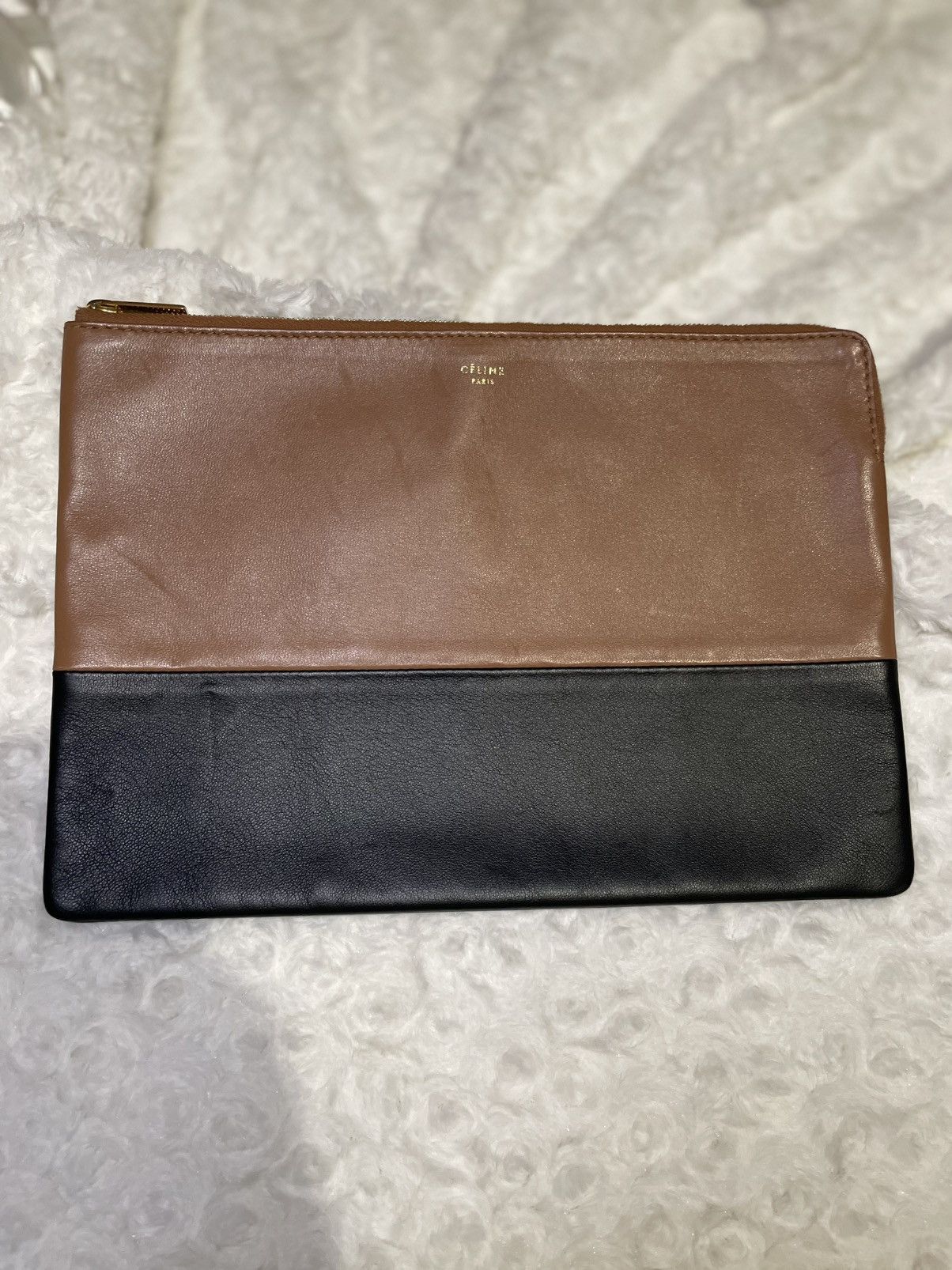 Celine Celine Bicolor Flat Clutch Size ONE SIZE - 1 Thumbnail