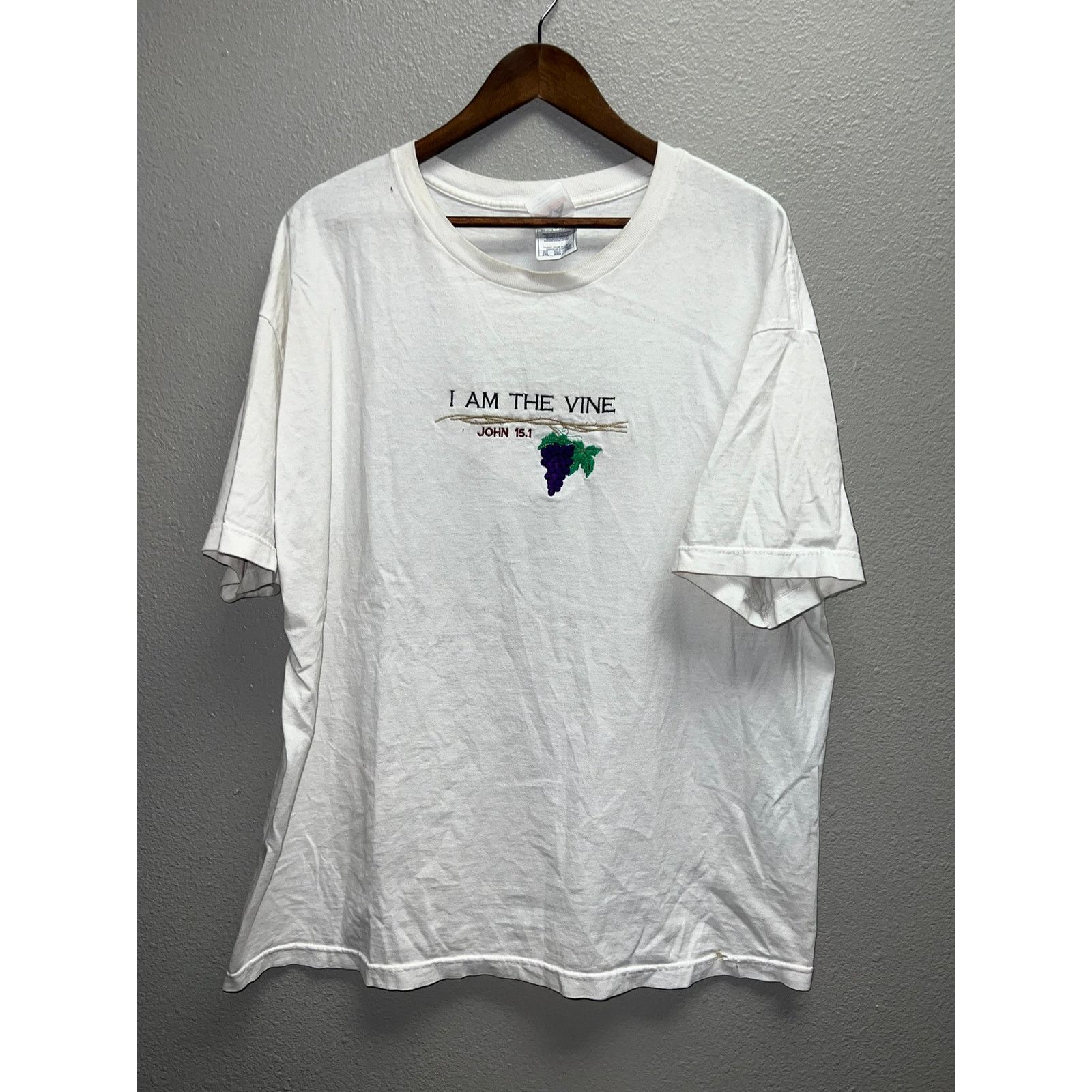 Vintage Vintage John 15:1 Shirt I Am The Vine Bible Verse Tee VTG 2X Size US XXL / EU 58 / 5 - 1 Thumbnail
