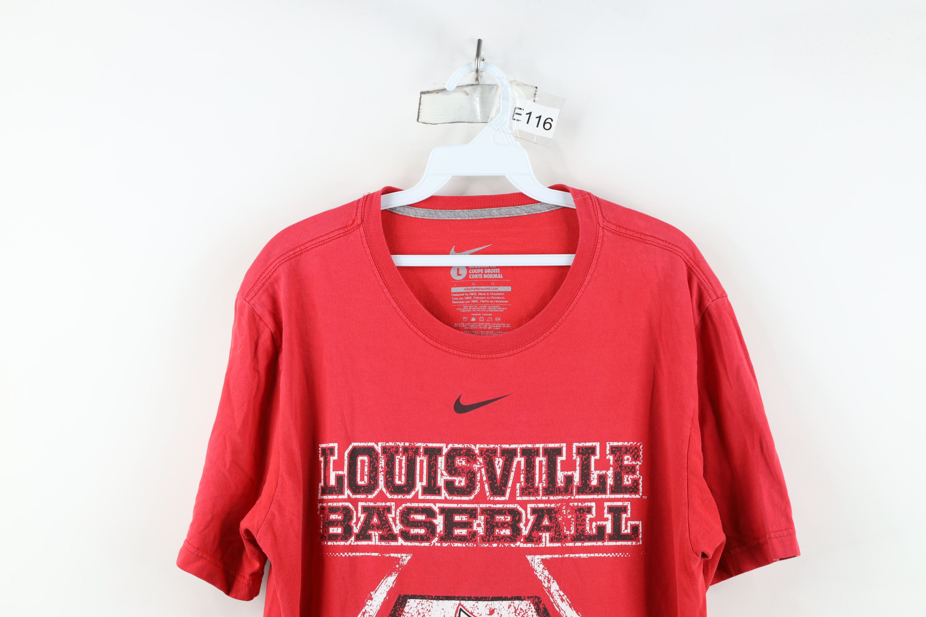 Nike Vintage Nike Swoosh University of Louisville Baseball Shirt Size US L / EU 52-54 / 3 - 2 Thumbnail