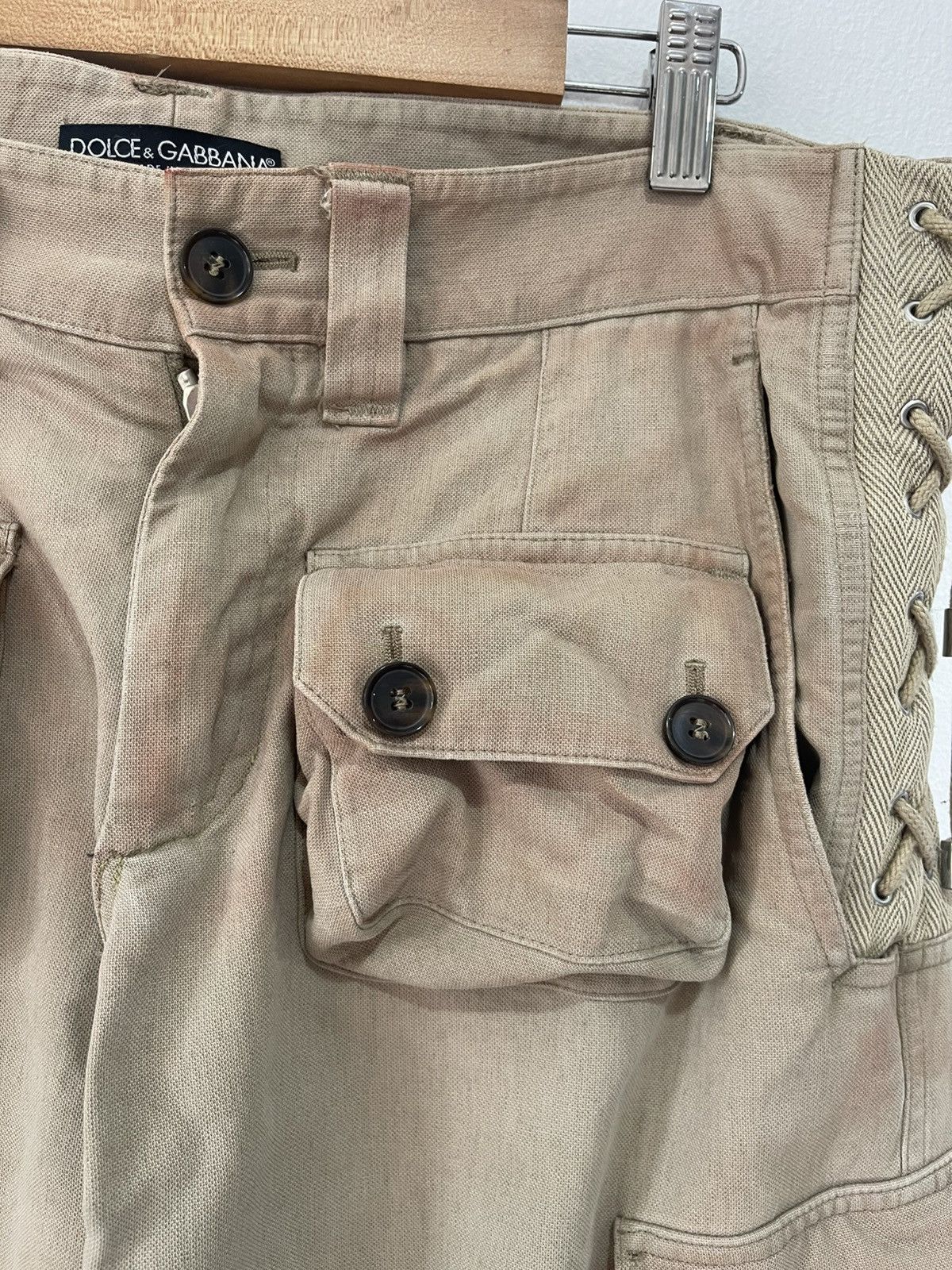 Dolce & Gabbana 2000s Dolce & Gabbana 3D Cargo Pants Size US 32 / EU 48 - 12 Thumbnail