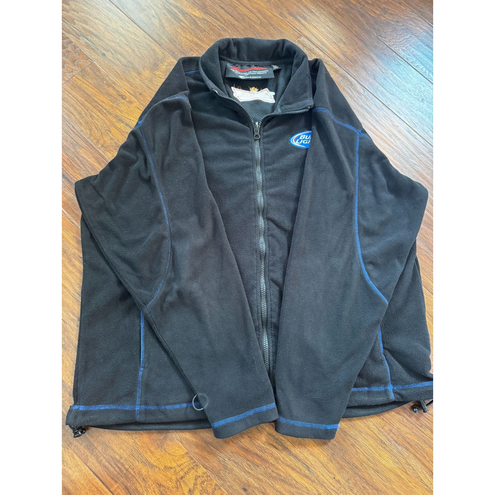 Budweiser Vintage Budweiser Bud Light Fleece Zip up jacket Large embro Size US L / EU 52-54 / 3 - 7 Thumbnail