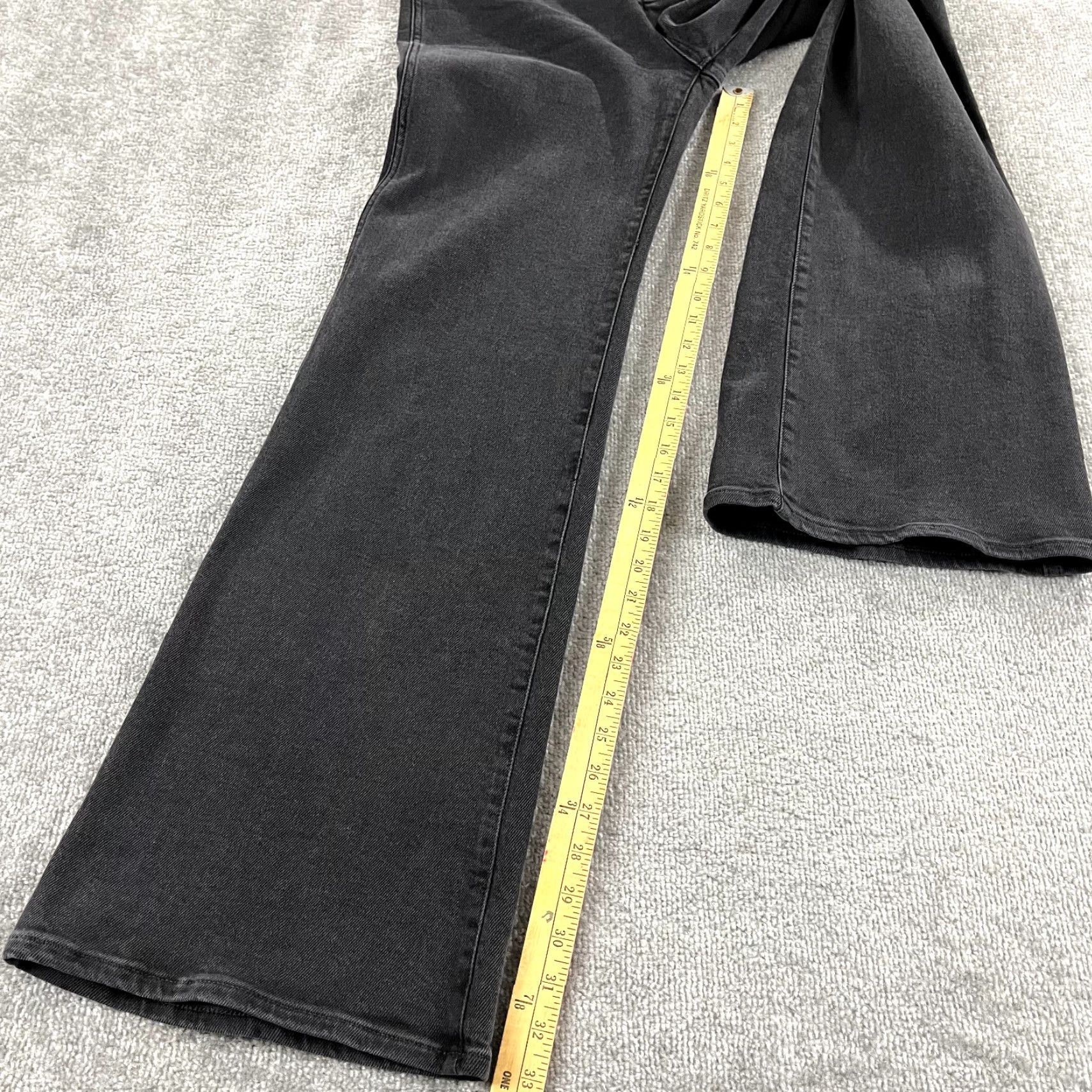 Madewell MADEWELL Jeans Womens 29 x 33" Charcoal Gray High Rise Flare Denim Pants NEW Size 29" - 5 Thumbnail