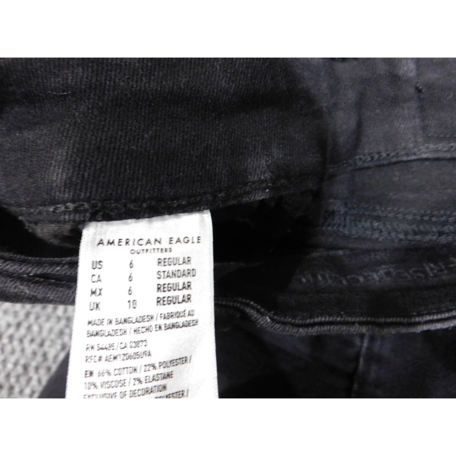 American Eagle Outfitters American Eagle Outfitters Jeans Womens 6 Jegging Black Distressed Dark Retro Size 28" / US 6 / IT 42 - 6 Thumbnail
