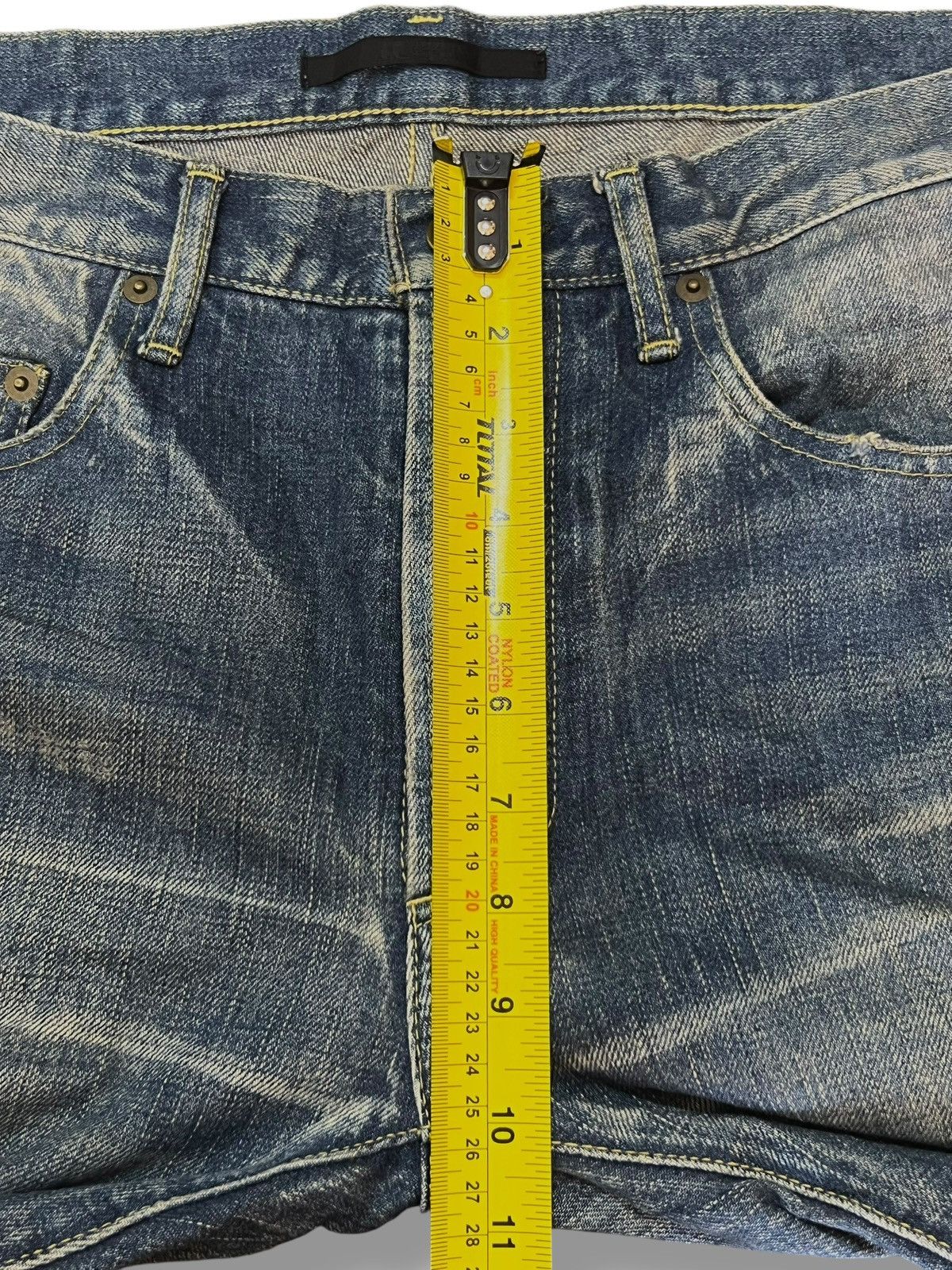 Japanese Brand Vintage HL Heddie Lovu Over Distressed Mad Punk Skinny Jeans Size US 33 - 9 Thumbnail