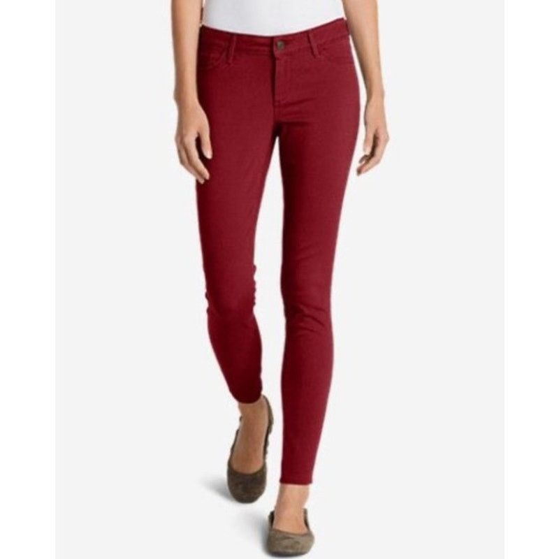 Eddie Bauer Eddie Bauer Red Slightly Curvy Skinny Jeans Specially Dyed Size 26" / US 2 / IT 38 - 1 Thumbnail