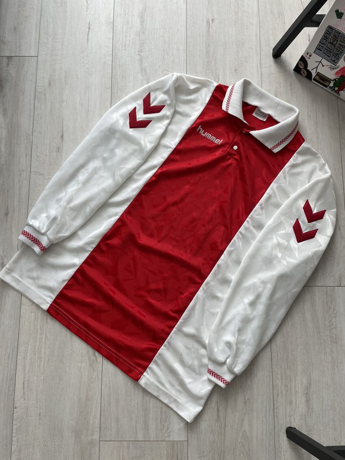 Hummel Vintage Hummel 1992/1994 Denmark Jersey Long Sleeve Shirt Size US XL / EU 56 / 4 - 2 Thumbnail