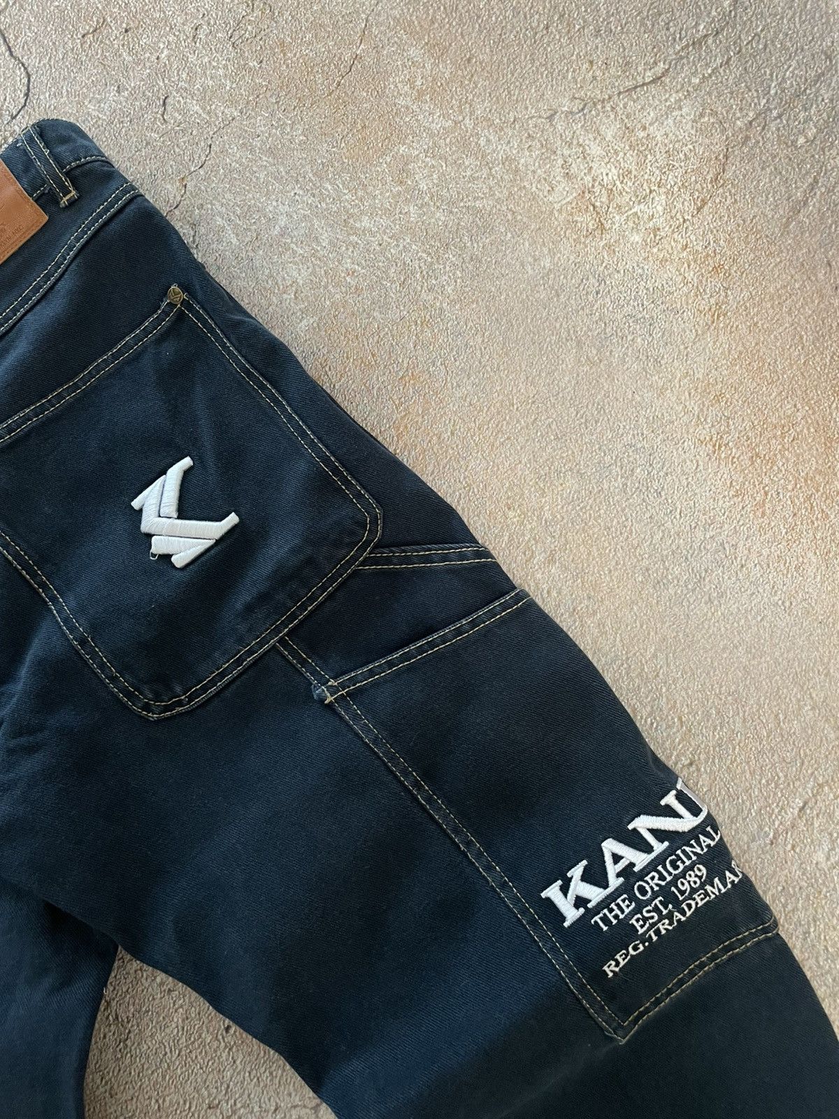 Karl Kani Vintage Karl Kani Big Logo Indigo Denim Jeans Size US 30 / EU 46 - 3 Thumbnail
