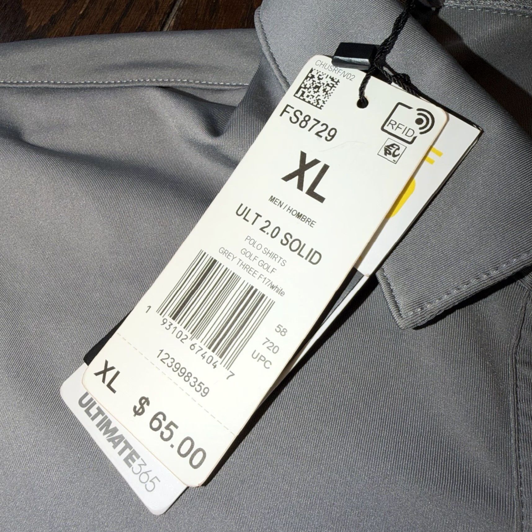 Adidas Fox Chapel Golf Club Mens XL Adidas Polo Shirt Gray Logo New Size US XL / EU 56 / 4 - 3 Thumbnail