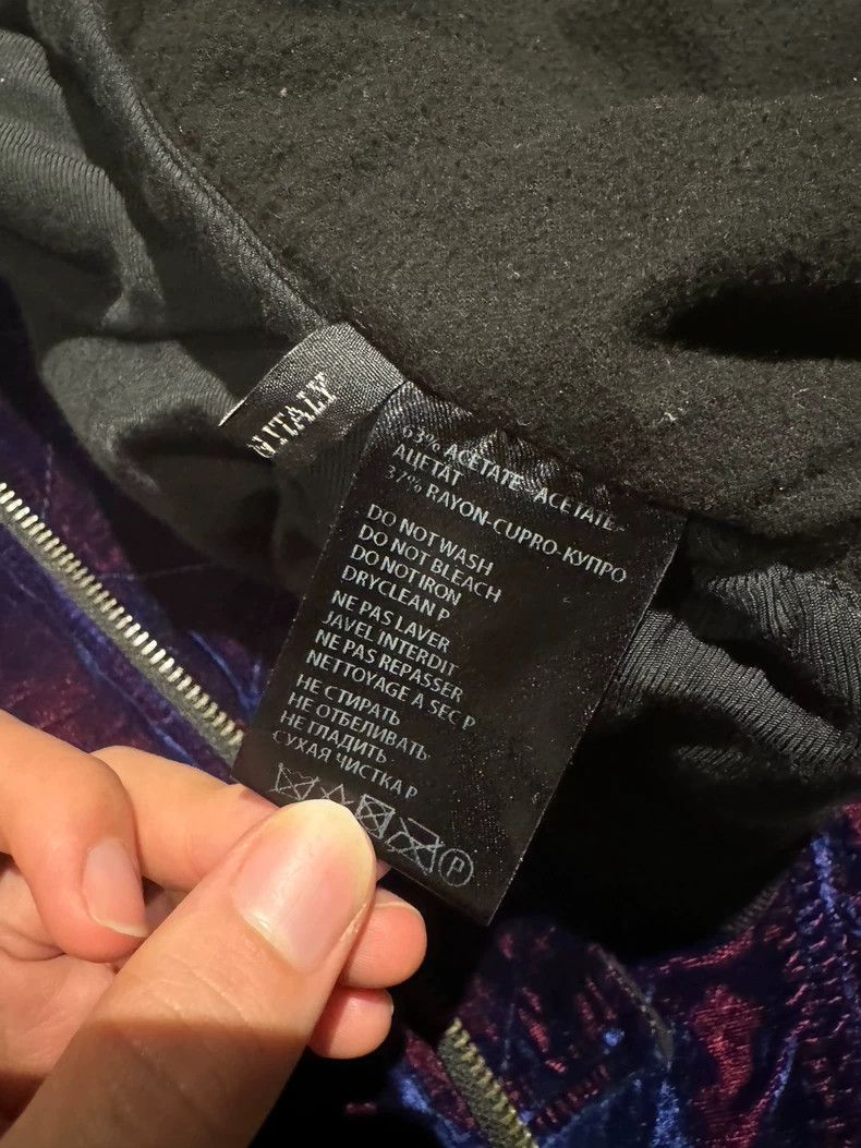 Haider Ackermann HAIDER ACKERMANN FW15 Purple Velvet Baseball Jacket 2502-N Size US L / EU 52-54 / 3 - 3 Thumbnail