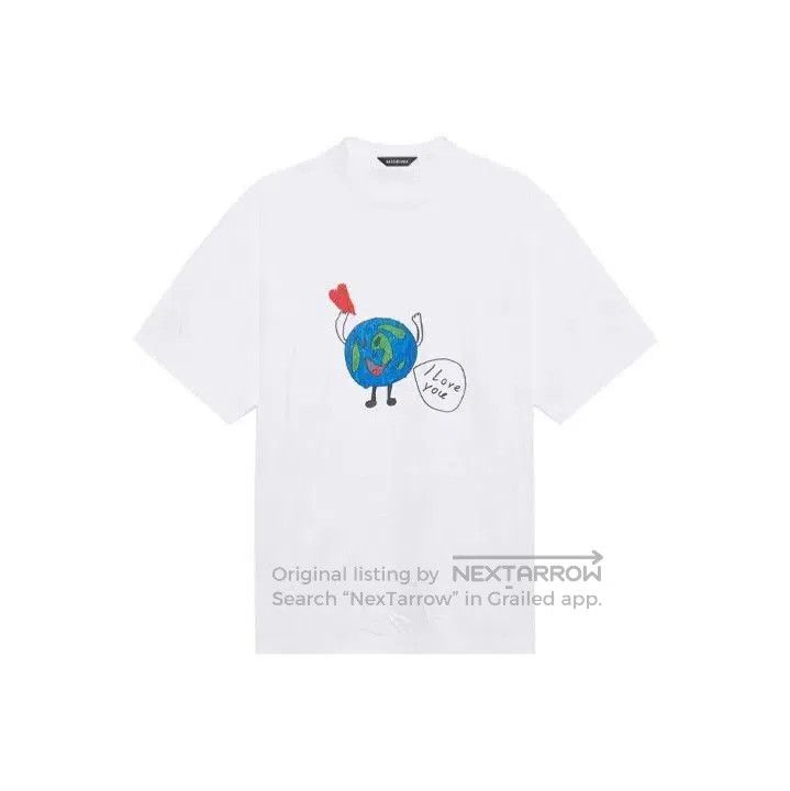 Balenciaga Balenciaga Graphic Print White Short Sleeve T. Size US XS / EU 42 / 0 - 1 Thumbnail