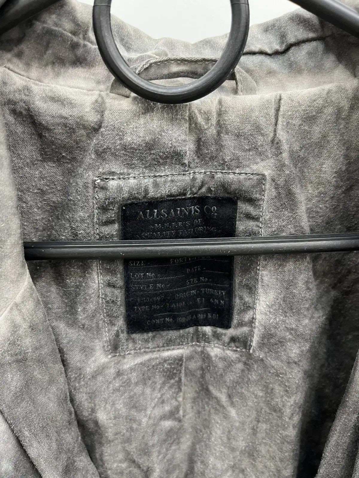 Allsaints Allsaints Brunswick Garment Dyed Blazer Size 44R - 3 Thumbnail