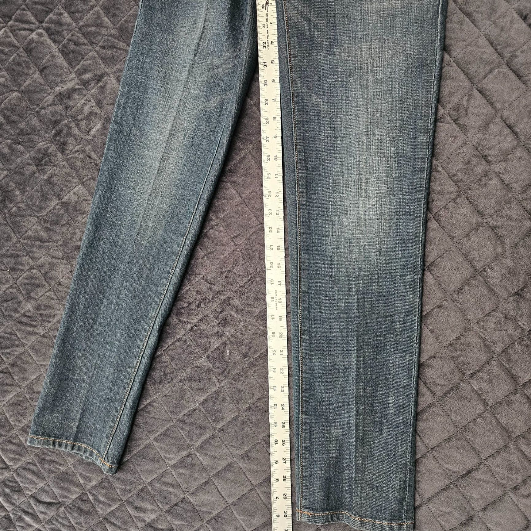Fossil VINTAGE Fossil Straight Leg Mid Rise Dark Wash Denim Jeans Women's Size 26 Blue Size 26" / US 2 / IT 38 - 7 Thumbnail
