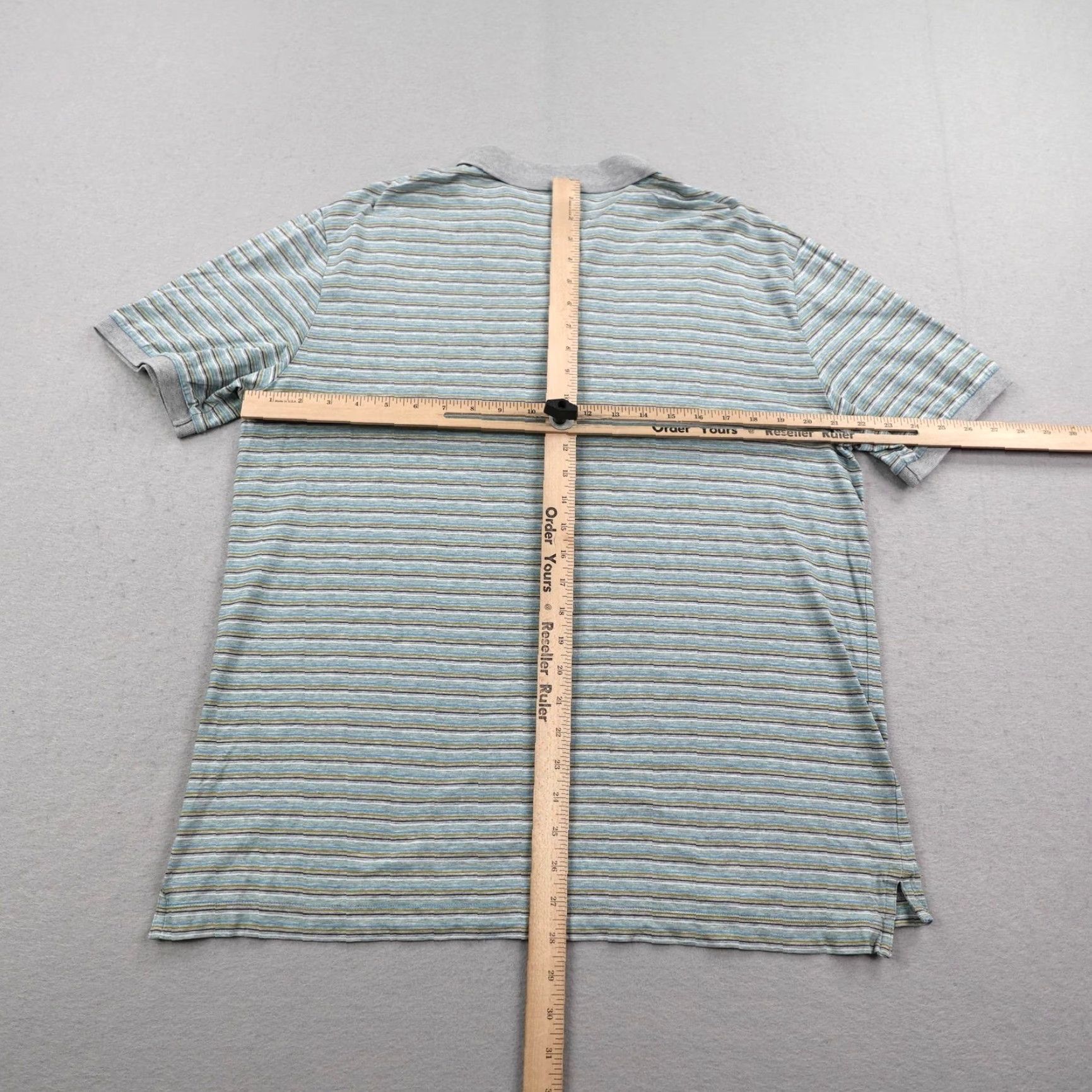 Patagonia Patagonia Polo Shirt Mens L Blue Gray Stripes Casual Hiking Daily Organic Lightweight Breathable Cotton Polo Shirt Men Size US L / EU 52-54 / 3 - 4 Thumbnail