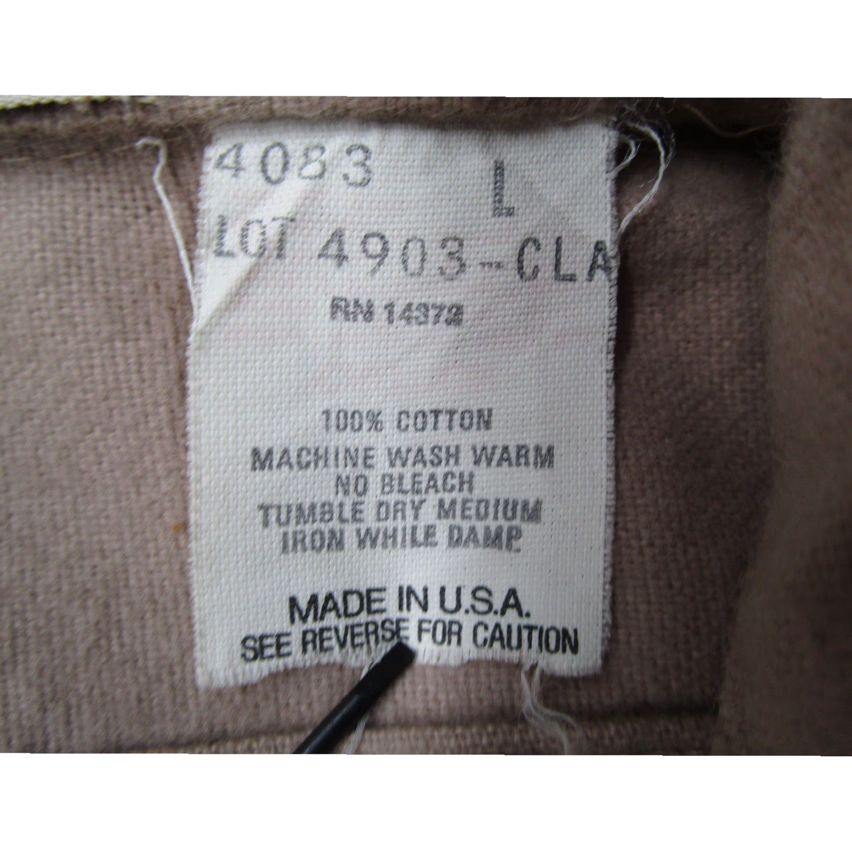Vintage VINTAGE REI Shirt Mens L Beige Cotton Flannel Chamois Button-Up 80s USA Casual Workwear Long Sleeve Size US L / EU 52-54 / 3 - 4 Thumbnail