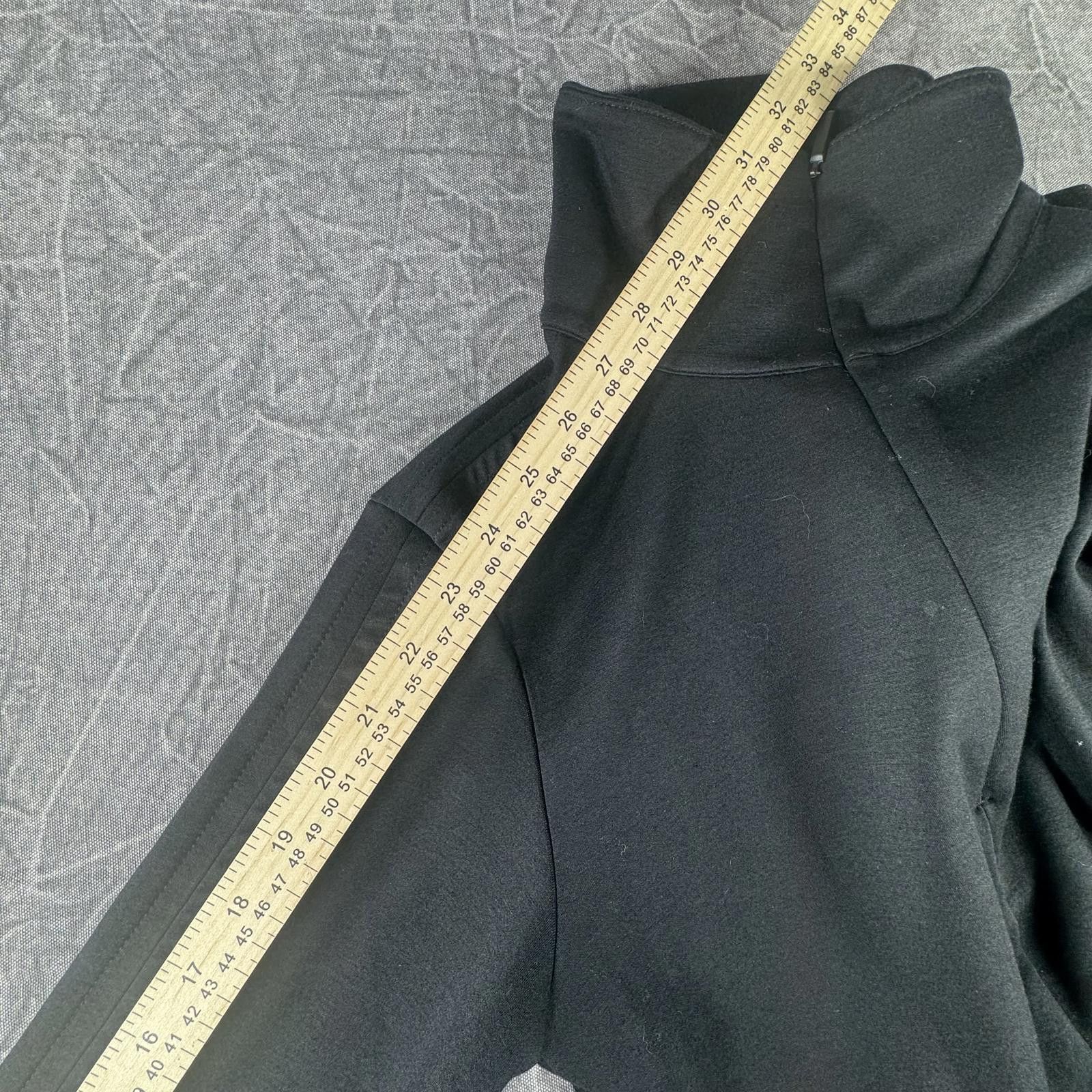 Other Athleta Dress Women's XS Black Front Zip Long Sleeve Size XS / US 0-2 / IT 36-38 - 6 Thumbnail
