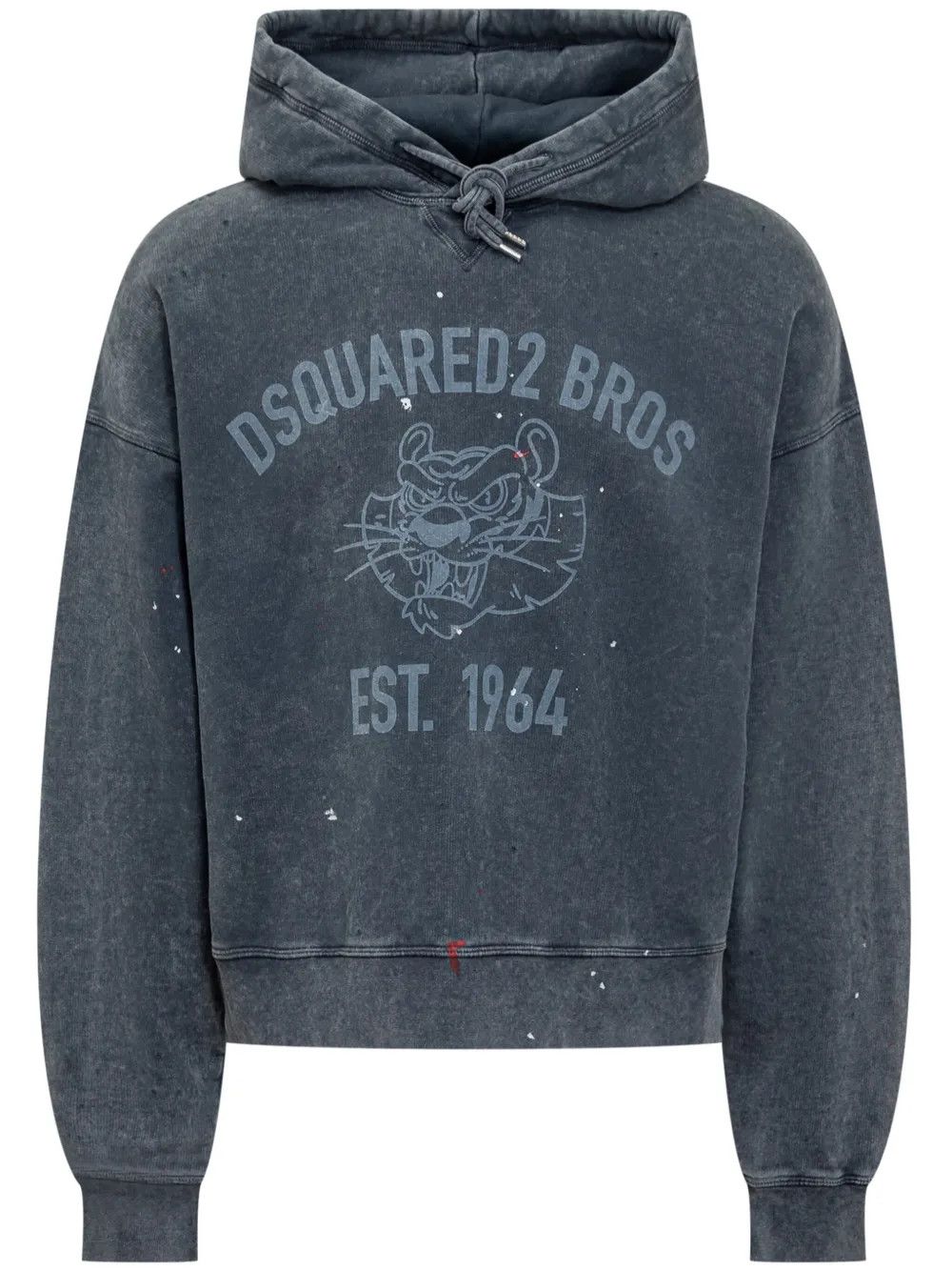 Dsquared2 o1mle0126 Distressed Cypro Hoodie in Navy blue Size US L / EU 52-54 / 3 - 1 Thumbnail