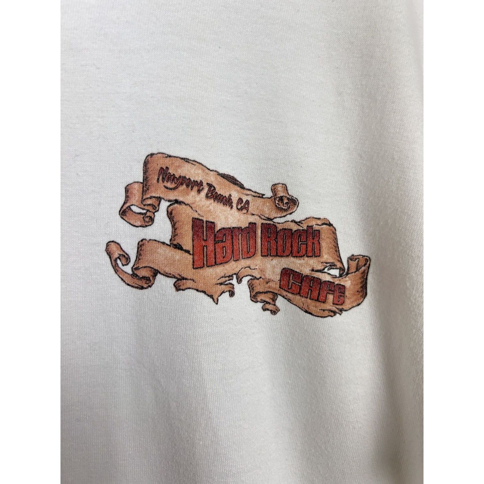 Hard Rock Cafe 90s Vintage Hard Rock Cafe Newport Beach Collectable Tee Size US XL / EU 56 / 4 - 6 Thumbnail
