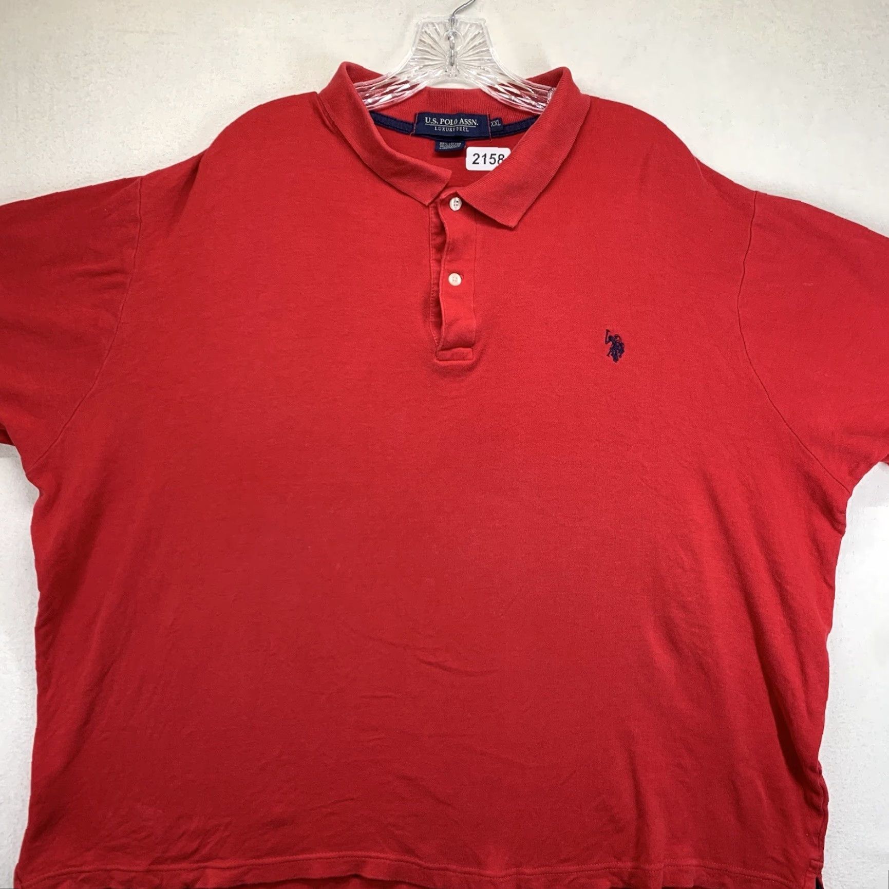 Vintage VINTAGE US Polo Assn. Polo Shirt Men's 2XL Red Short Sleeve Embroidered Logo Grunge Sports Size US XXL / EU 58 / 5 - 6 Thumbnail