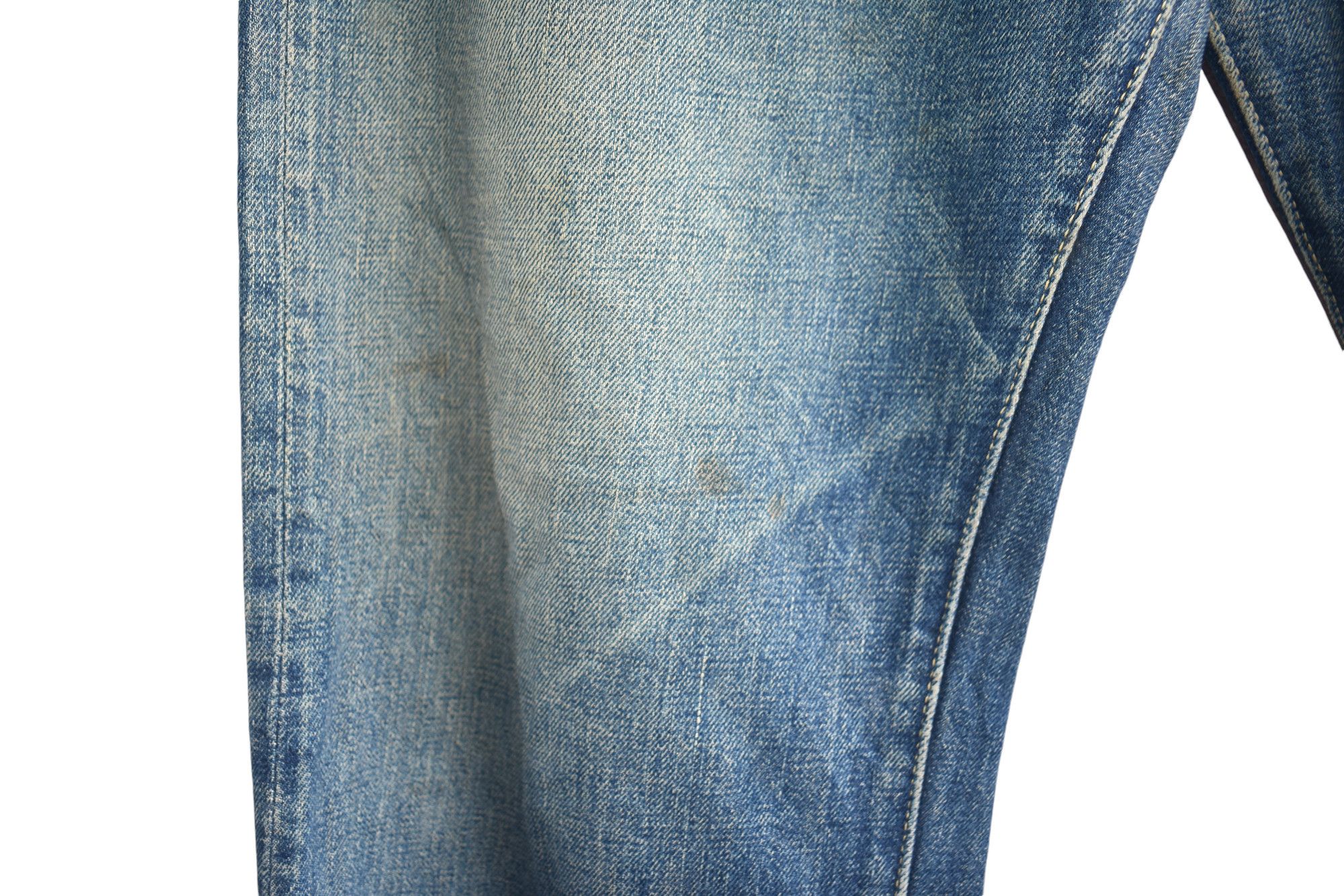 Denime × If Six Was Nine × Japanese Brand Wide Leg 🔥 Denime Japanese Faded Distress Jeans W31 Size US 31 - 5 Thumbnail