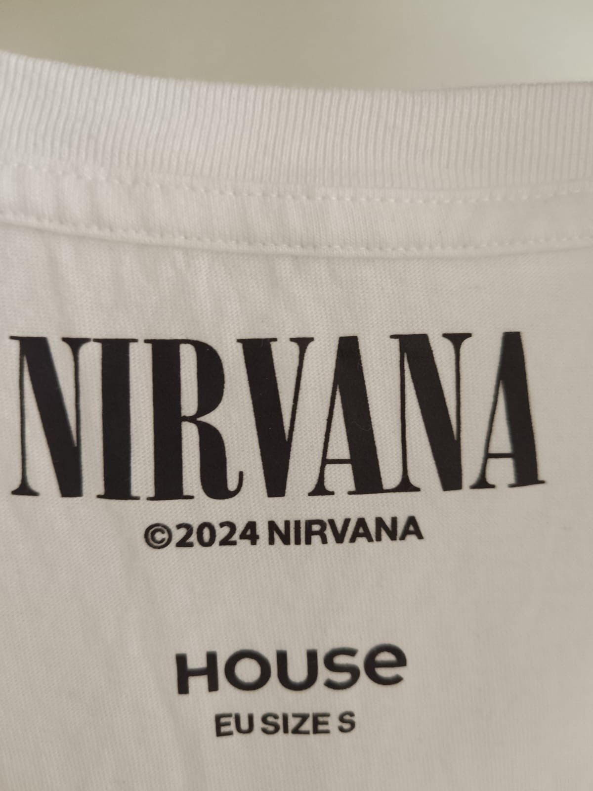 Band Tees × Nirvana White Nirvana t-shirt Size US L / EU 52-54 / 3 - 4 Thumbnail