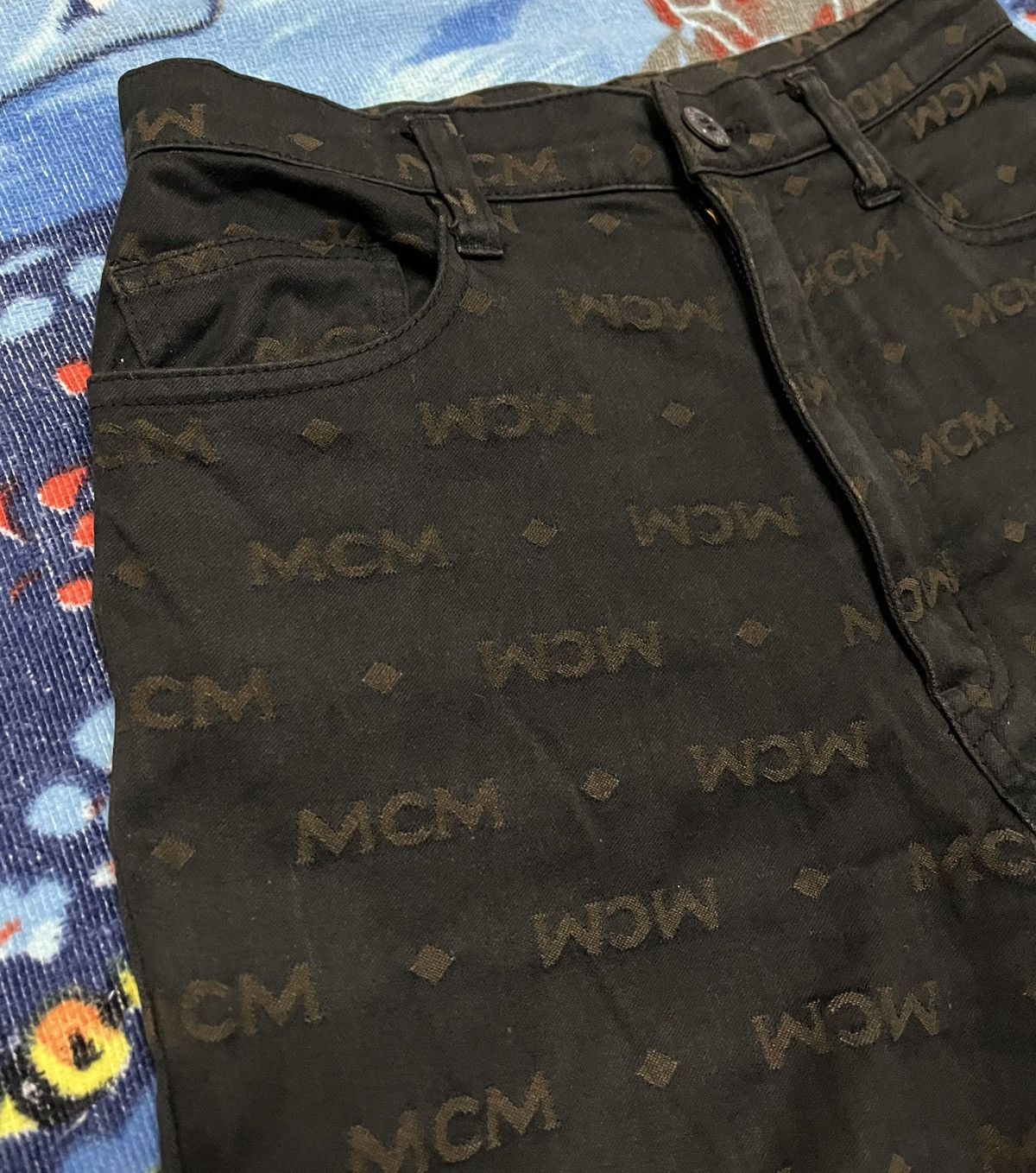 MCM Rare🔥MCM Monogram Fullprint Pant Size 26" / US 2 / IT 38 - 8 Thumbnail