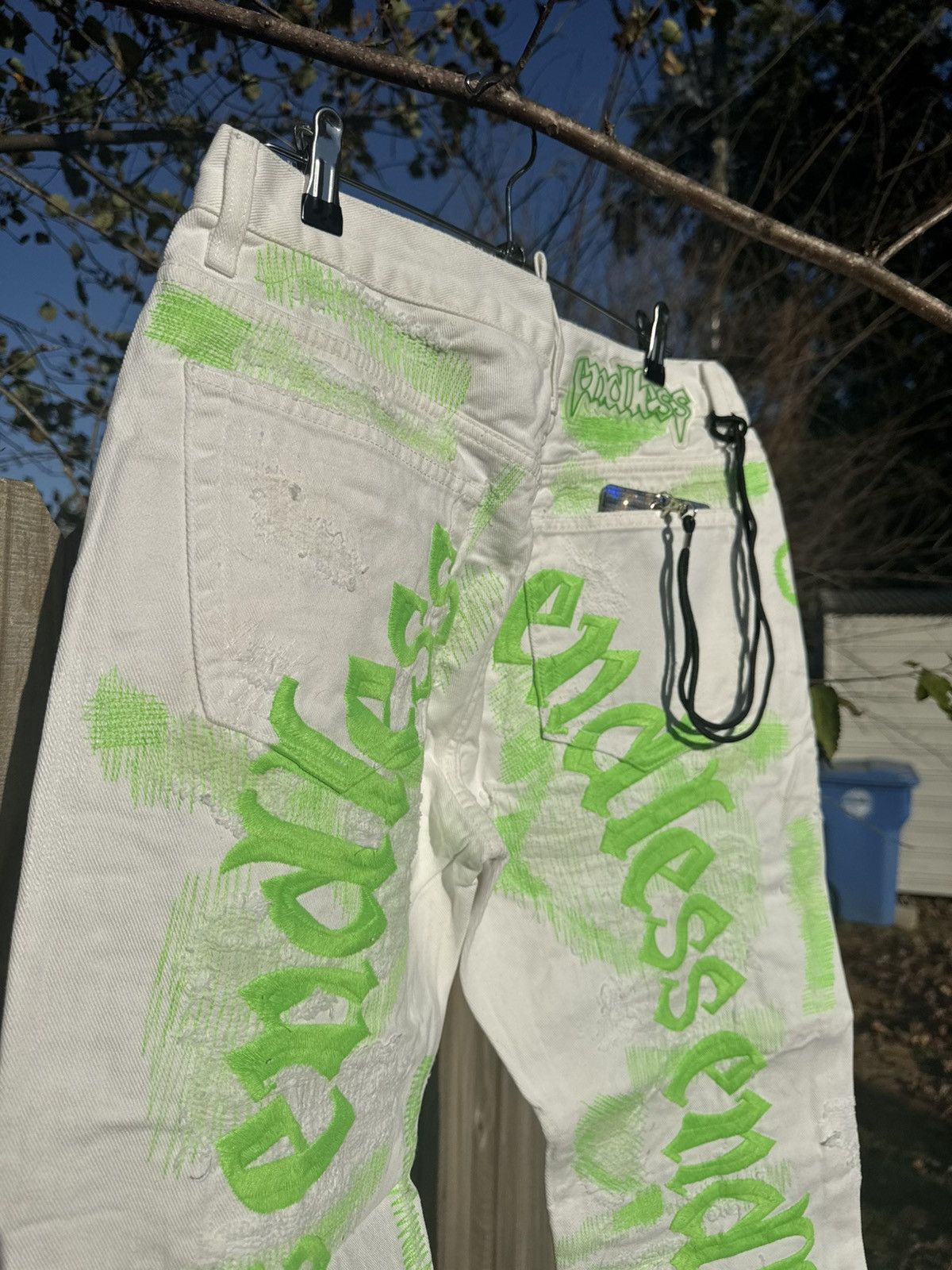 Endless NEW ENDLESS DENIM “Green on White” Size 34 Size US 34 / EU 50 - 7 Thumbnail