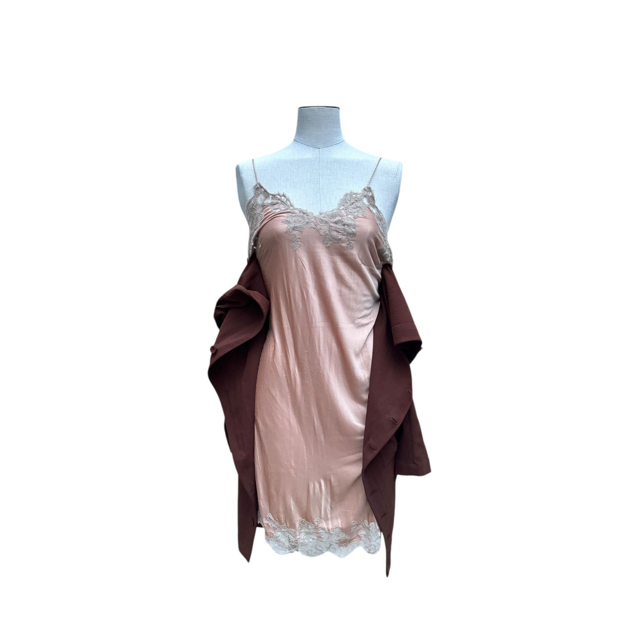 Jean Paul Gaultier Vintage Brown Wool Dress Size S / US 4 / IT 40 - 2 Thumbnail
