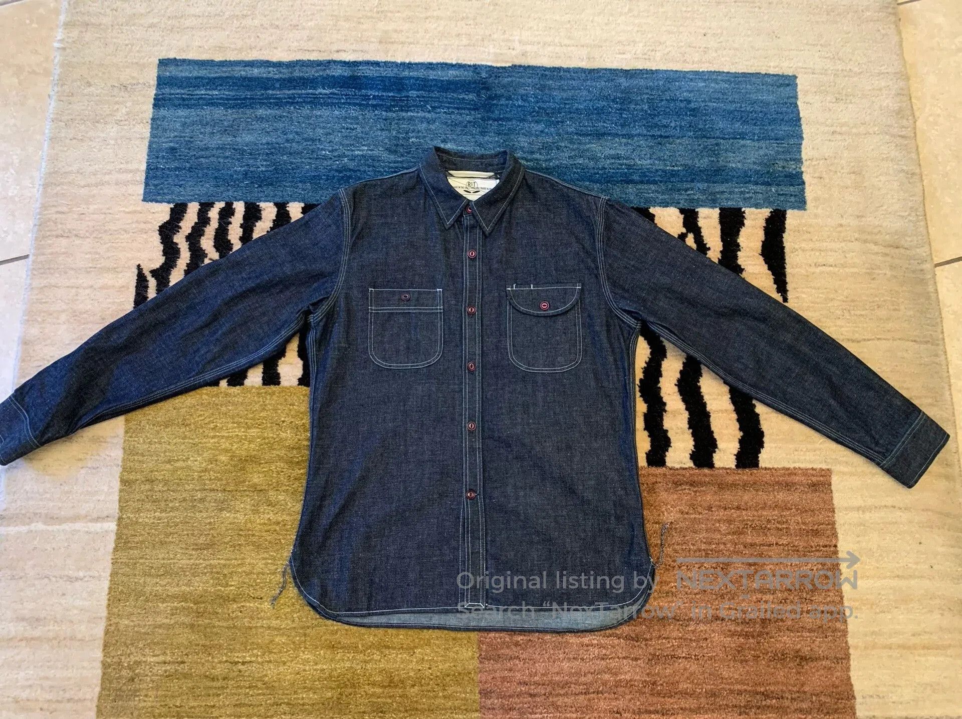 Rogue Territory RGT Rouge Territory Denim Work Shirt. Size US L / EU 52-54 / 3 - 1 Thumbnail