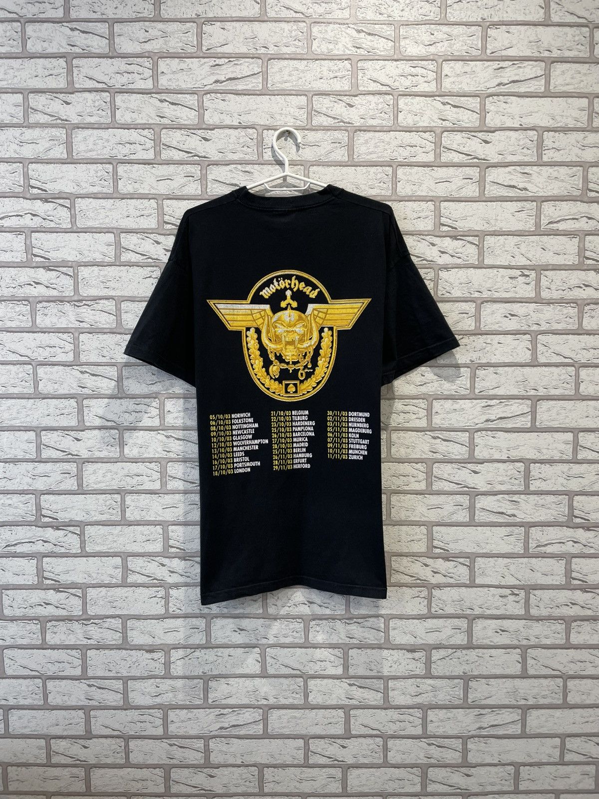 Band Tees × Vintage Vintage 2003 Motorhead Tour Merchandise Merch T-Shirt Tee Size US XL / EU 56 / 4 - 12 Thumbnail
