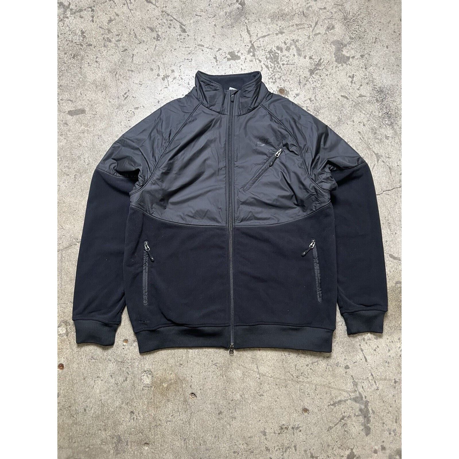 Nike 2008 Nike Black Fleece Zip Up Jacket 266006-010 Men’s Size L Size US L / EU 52-54 / 3 - 1 Thumbnail