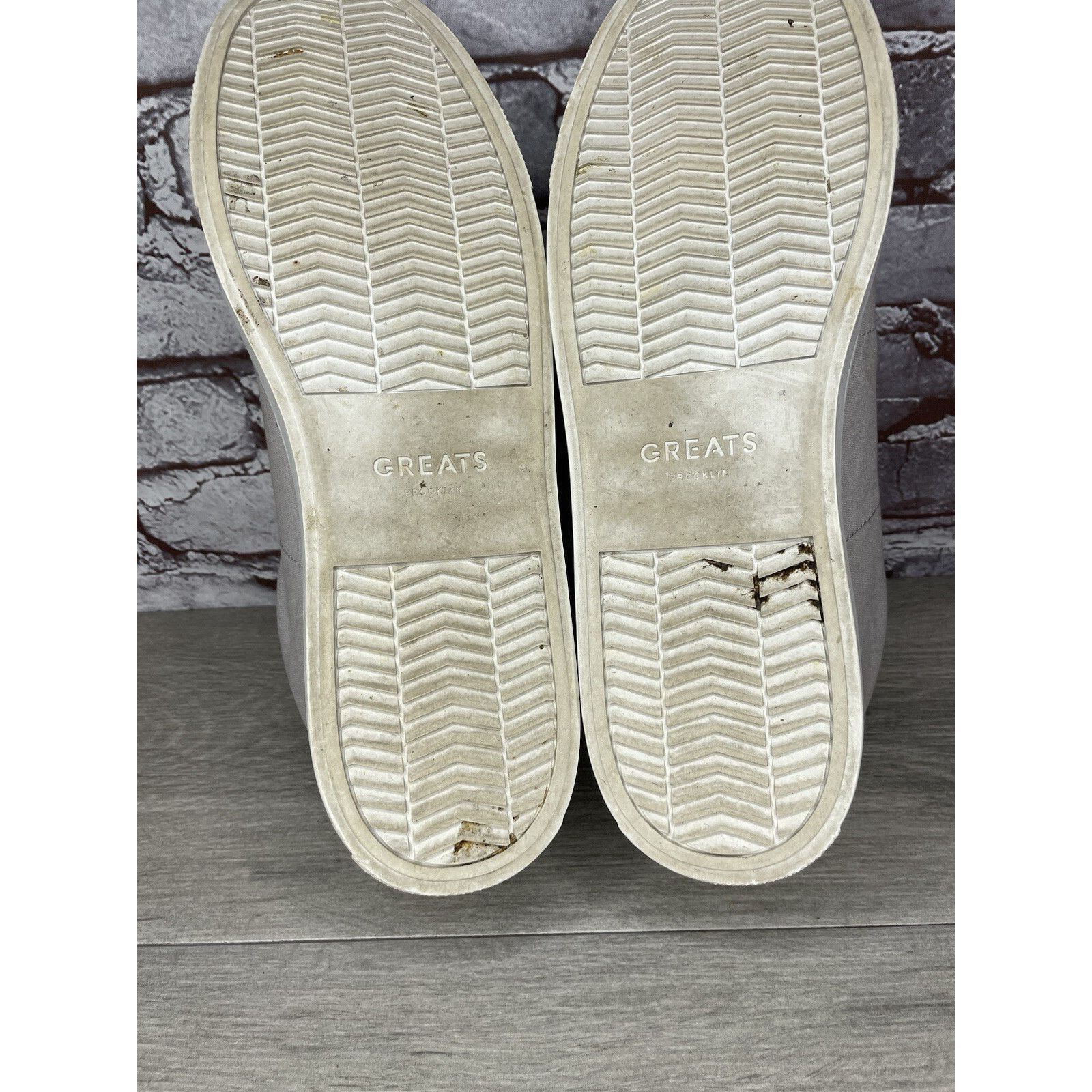 Greats Greats Gray Canvas Fabric Lace Up Low Casual Sneakers Shoes Size US 12 / EU 45 - 9 Thumbnail