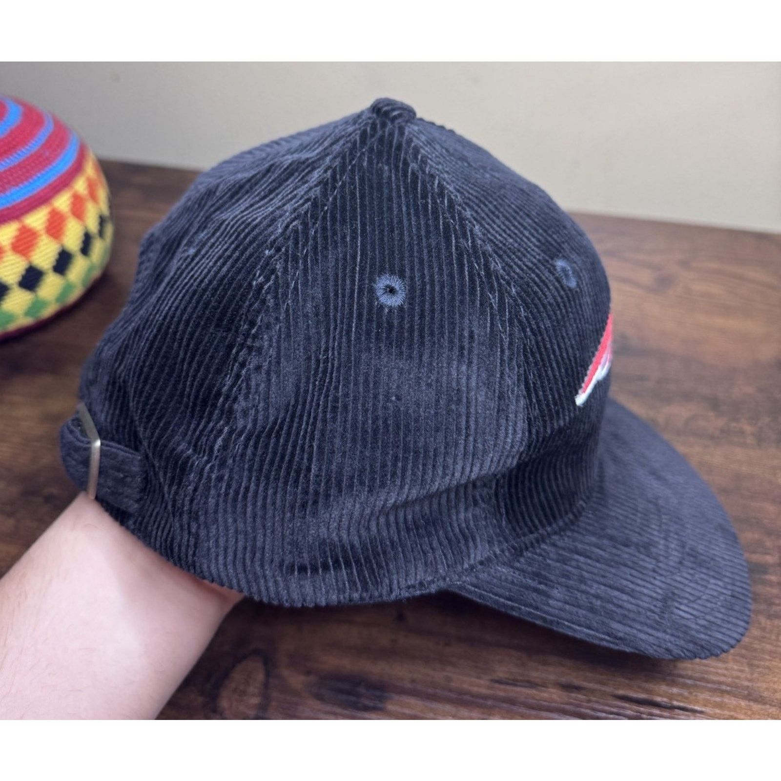 Logo Athletic Vintage Patriots Logo Athletic Corduroy Strapback Hat Size ONE SIZE - 9 Thumbnail