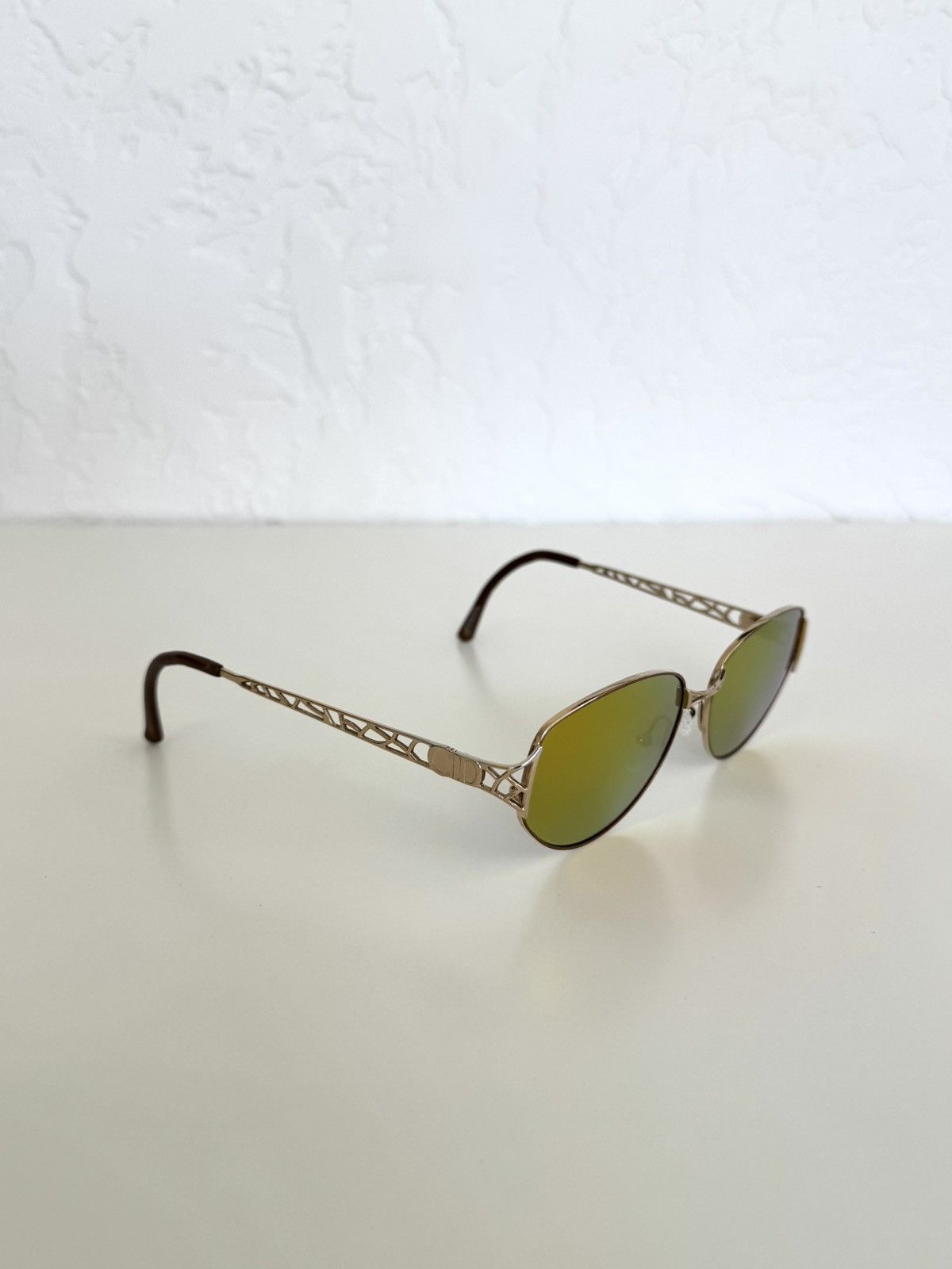 Dior ★ DIOR 2925 CD GOLD CHAMELEON ART DECO SUNGLASSES 90S Size ONE SIZE - 7 Thumbnail