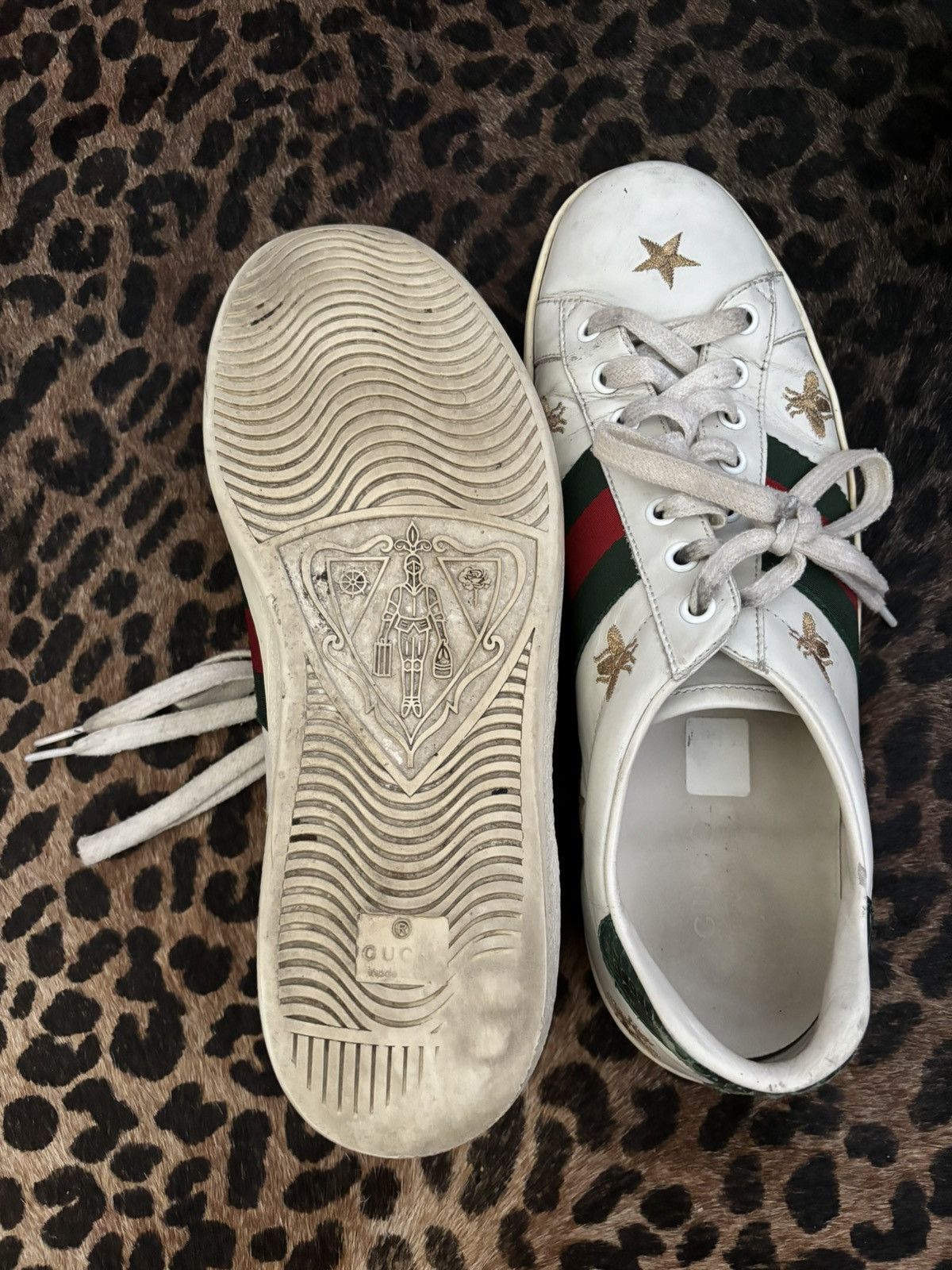 Gucci Gucci star and bees sneakers Size US 9 / EU 42 - 3 Thumbnail
