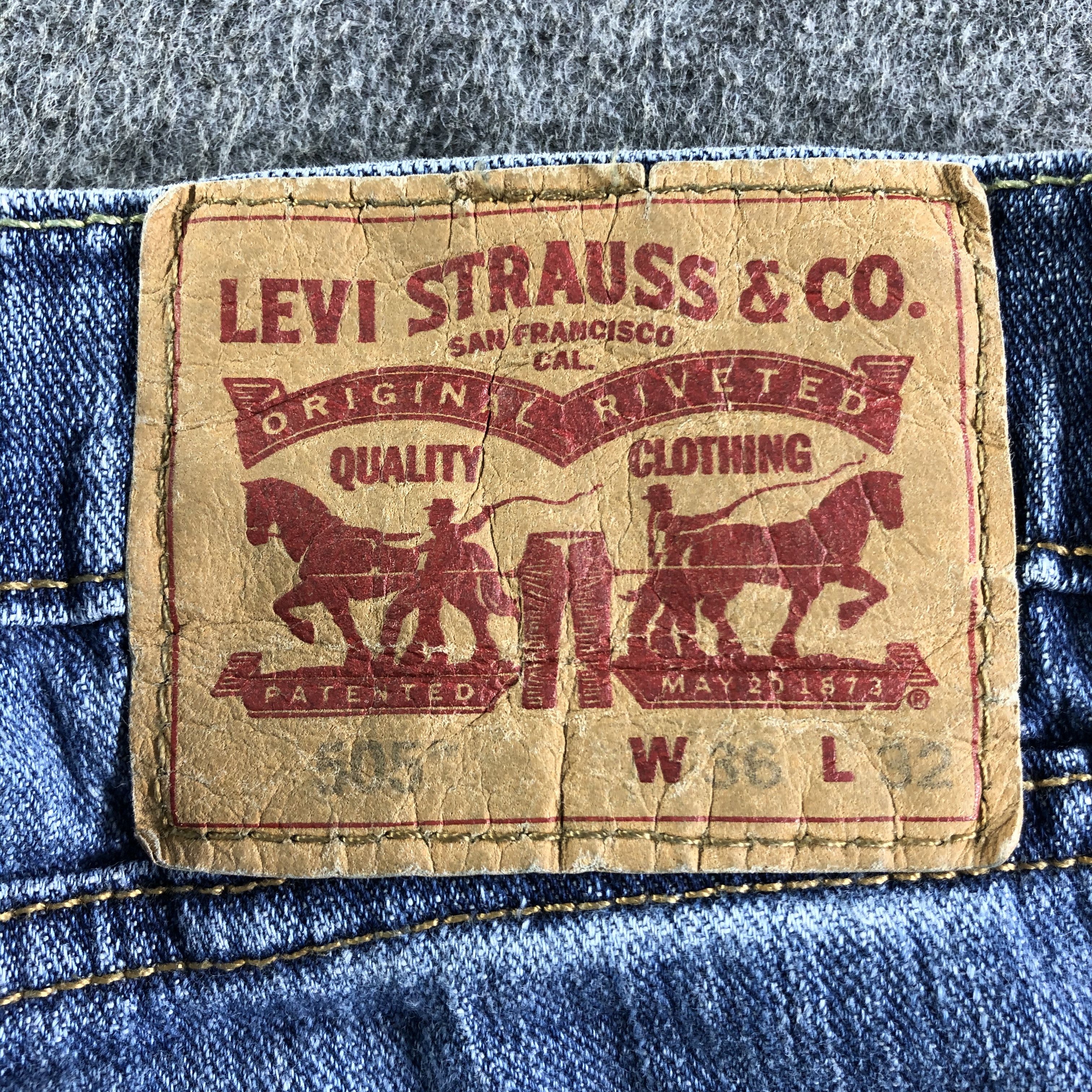 Levi's Vintage Blue Wash Levis 505 Jeans-J4504 Size US 35 - 5 Thumbnail